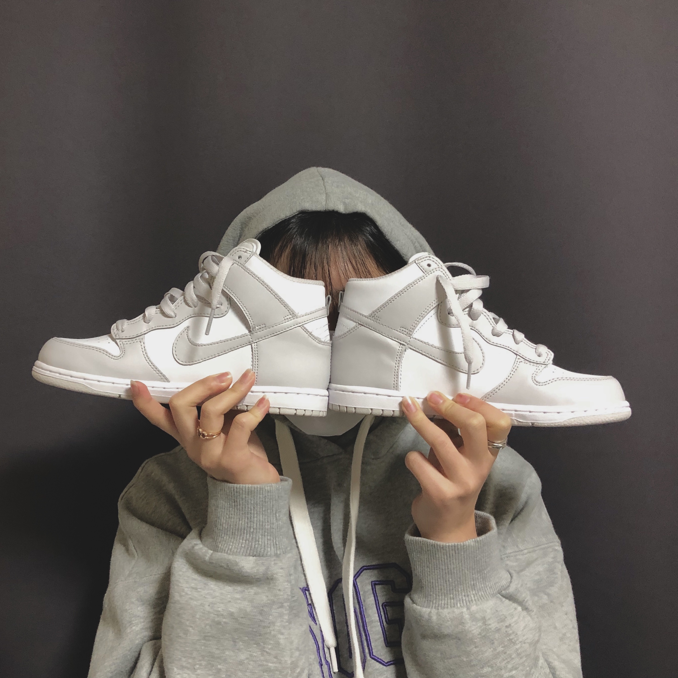 (PS) Nike Dunk High Retro Vast Grey, Nike Dunk High Retro Vast Grey 착용 스타일