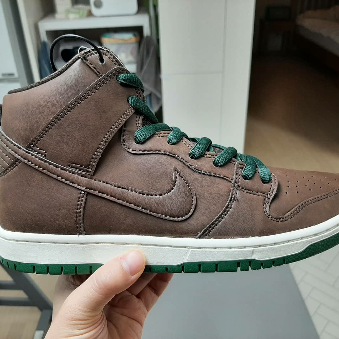 Nike SB Dunk High Pro Baroque Brown 착용 스타일 - 2