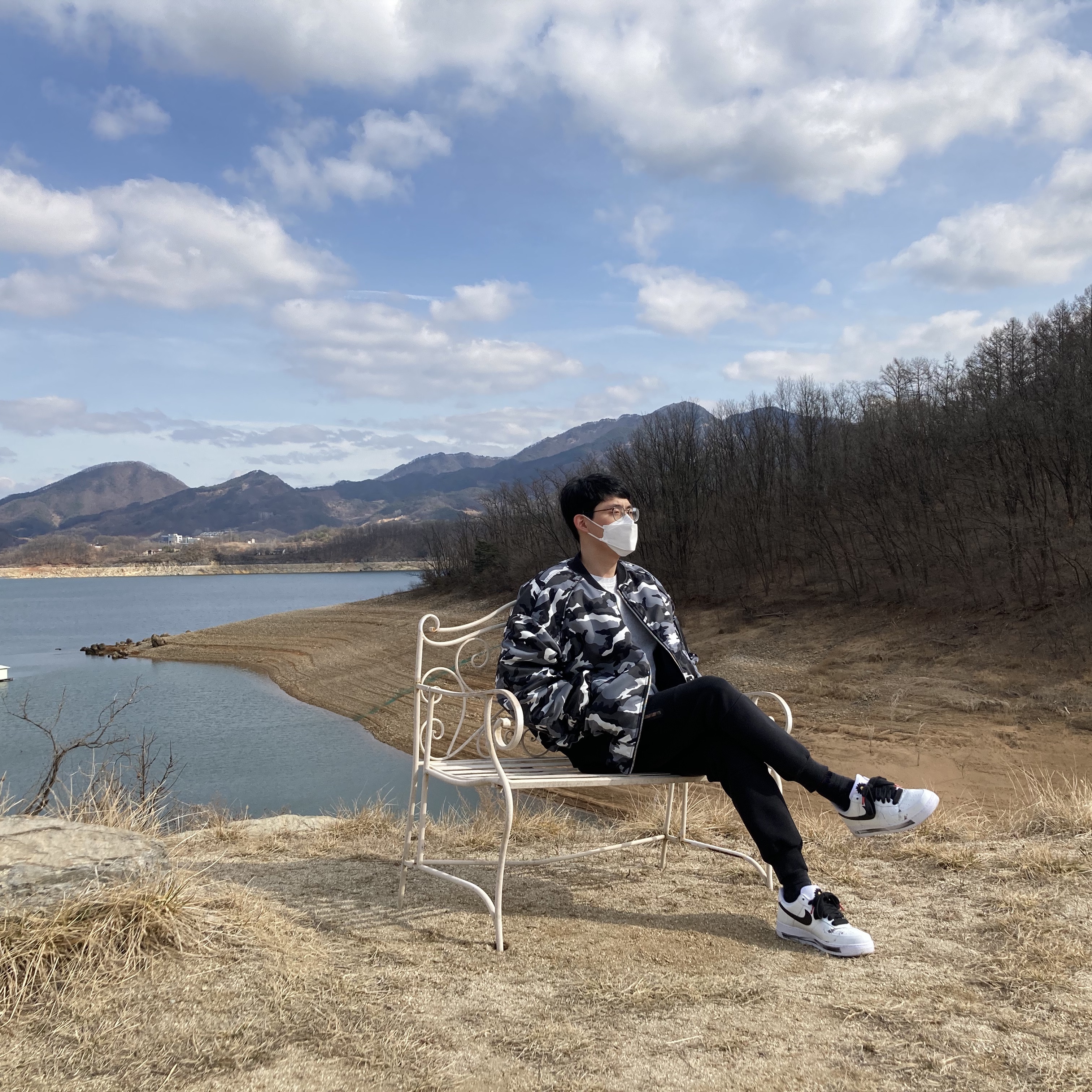 Nike x Peaceminusone Air Force 1 Low Para-Noise 2.0 착용 스타일 - 1