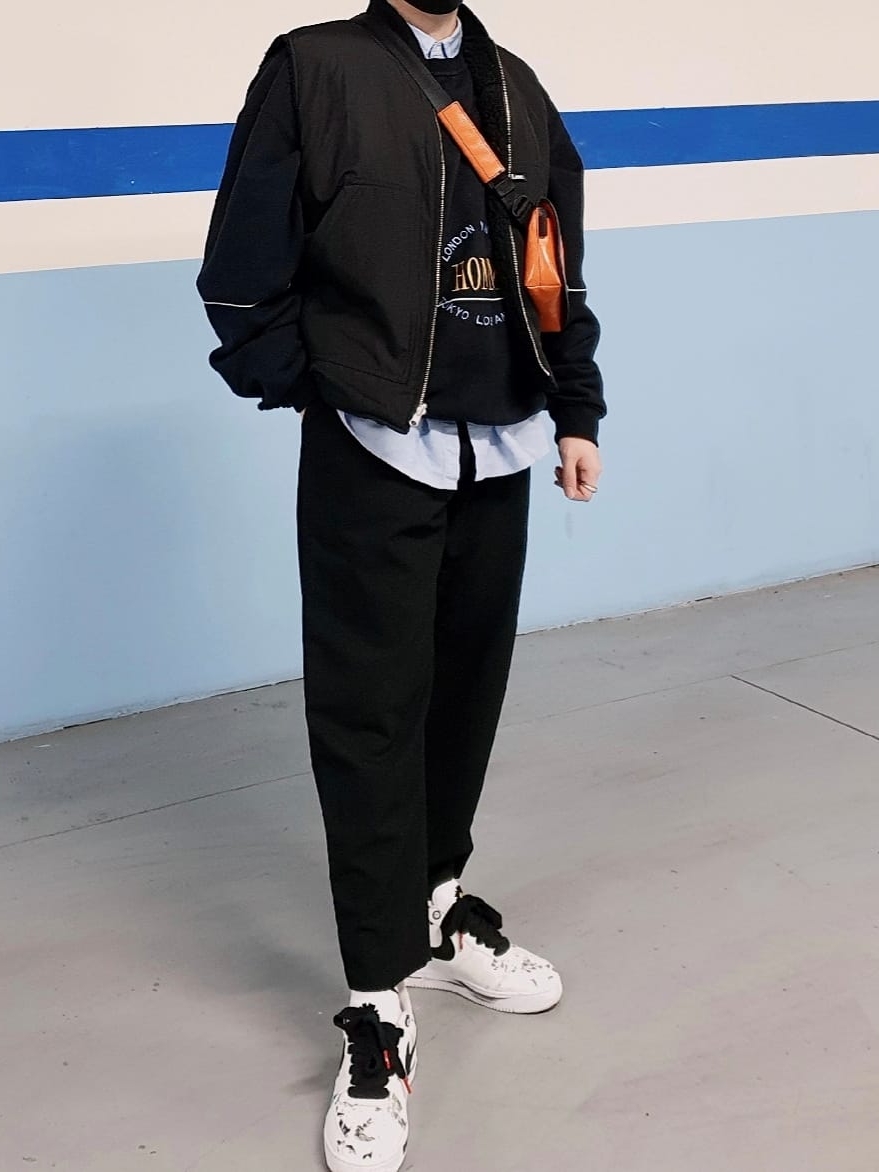 Nike x Peaceminusone Air Force 1 Low Para-Noise 2.0 착용 스타일