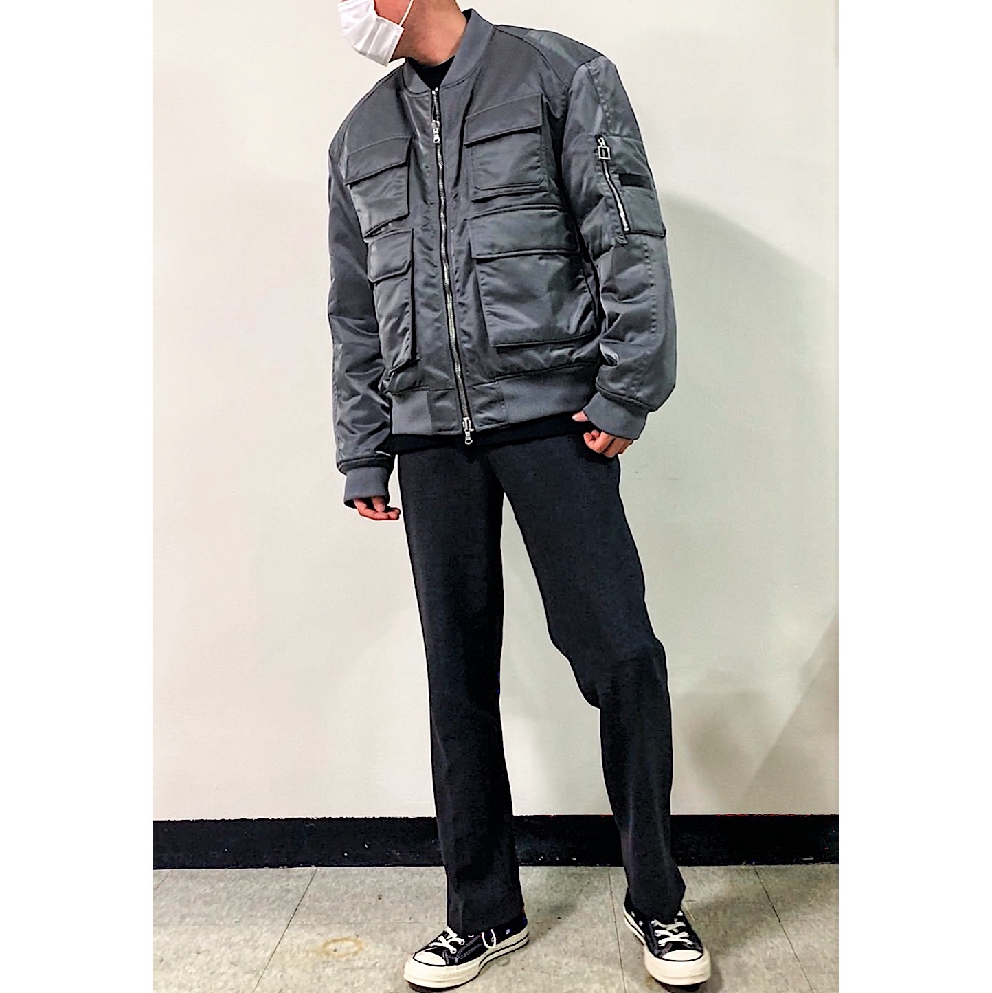 Converse Chuck 70 Hi Black 착용 스타일