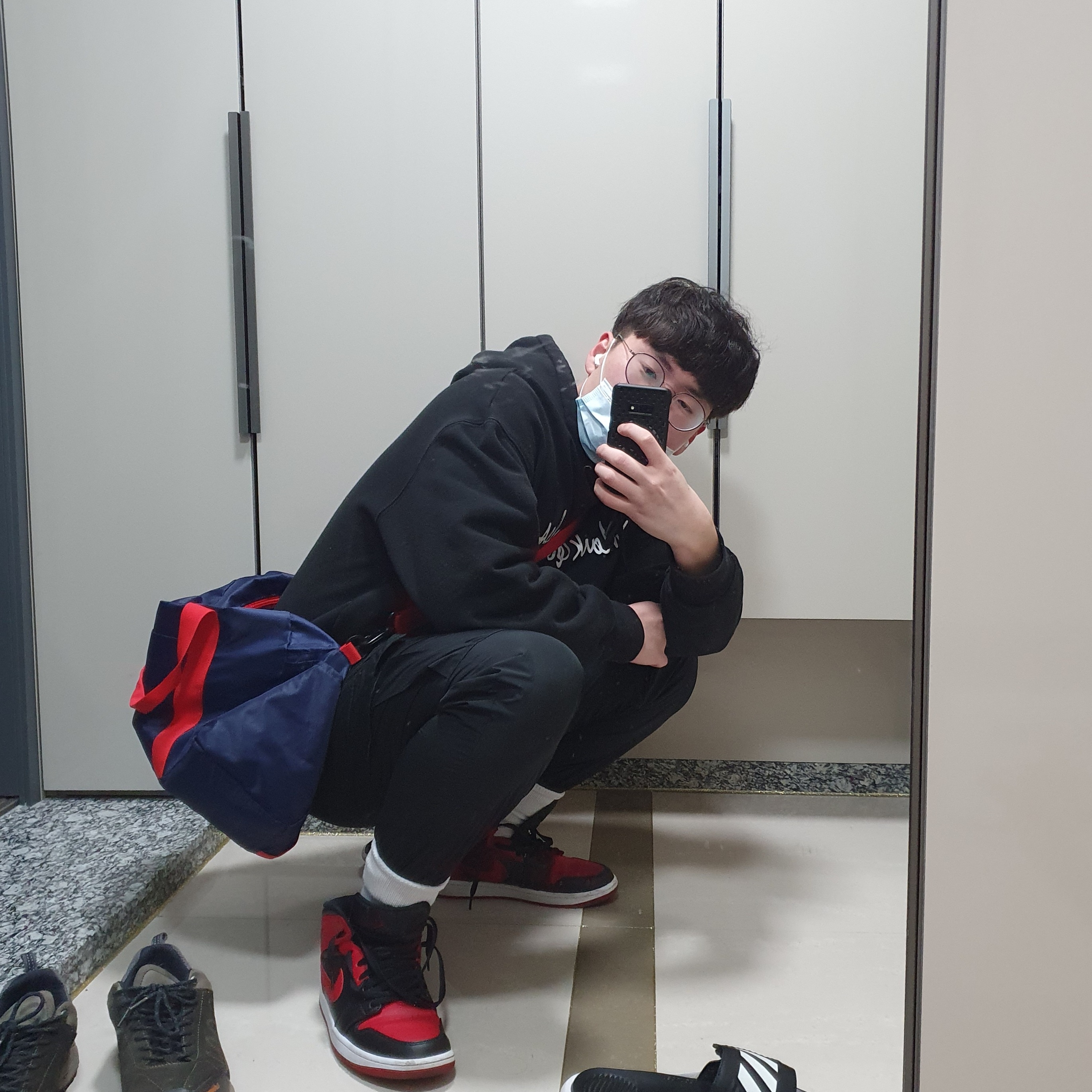 Jordan 1 Mid Bred Banned 2020 착용 스타일