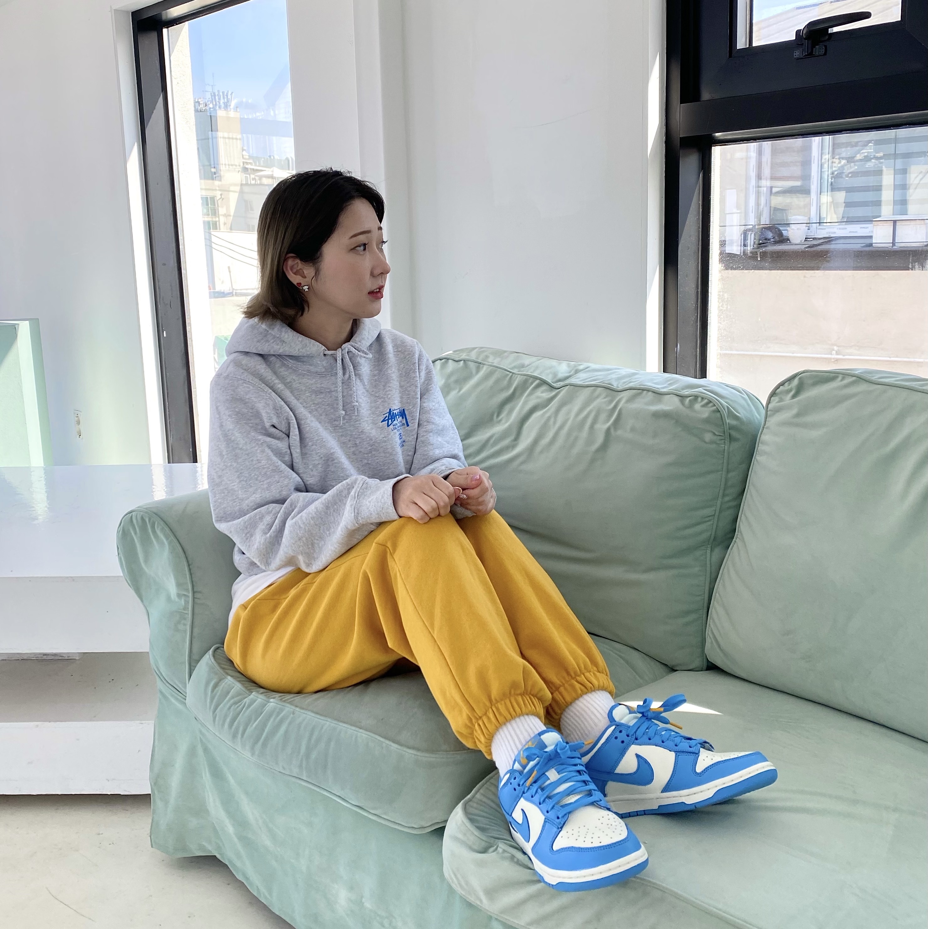 (W) Nike Dunk Low Coast 착용 스타일
