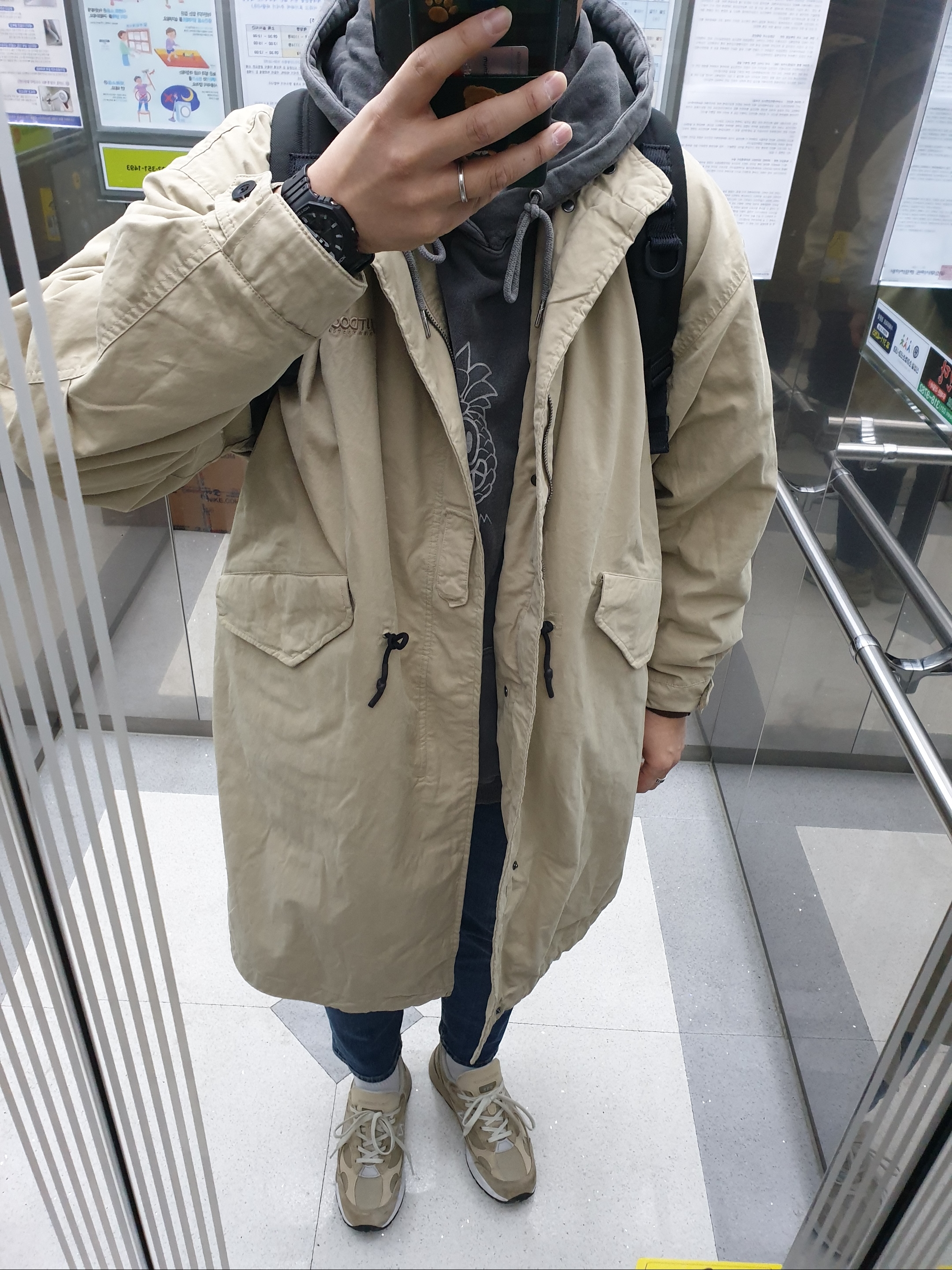 New Balance 992 Made in USA Tan 착용 스타일