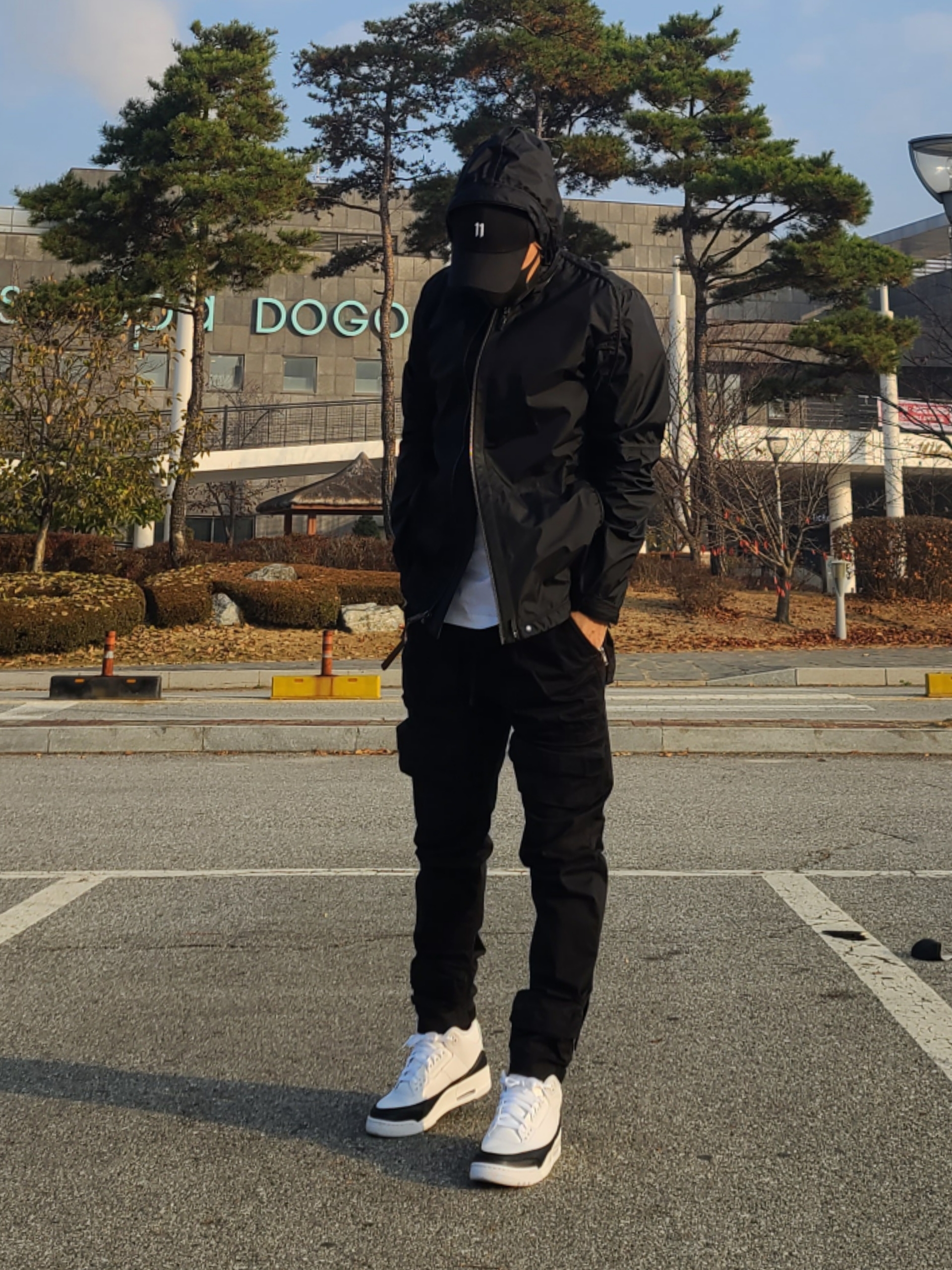 Jordan 3 x Fragment Retro SP White Black 착용 스타일