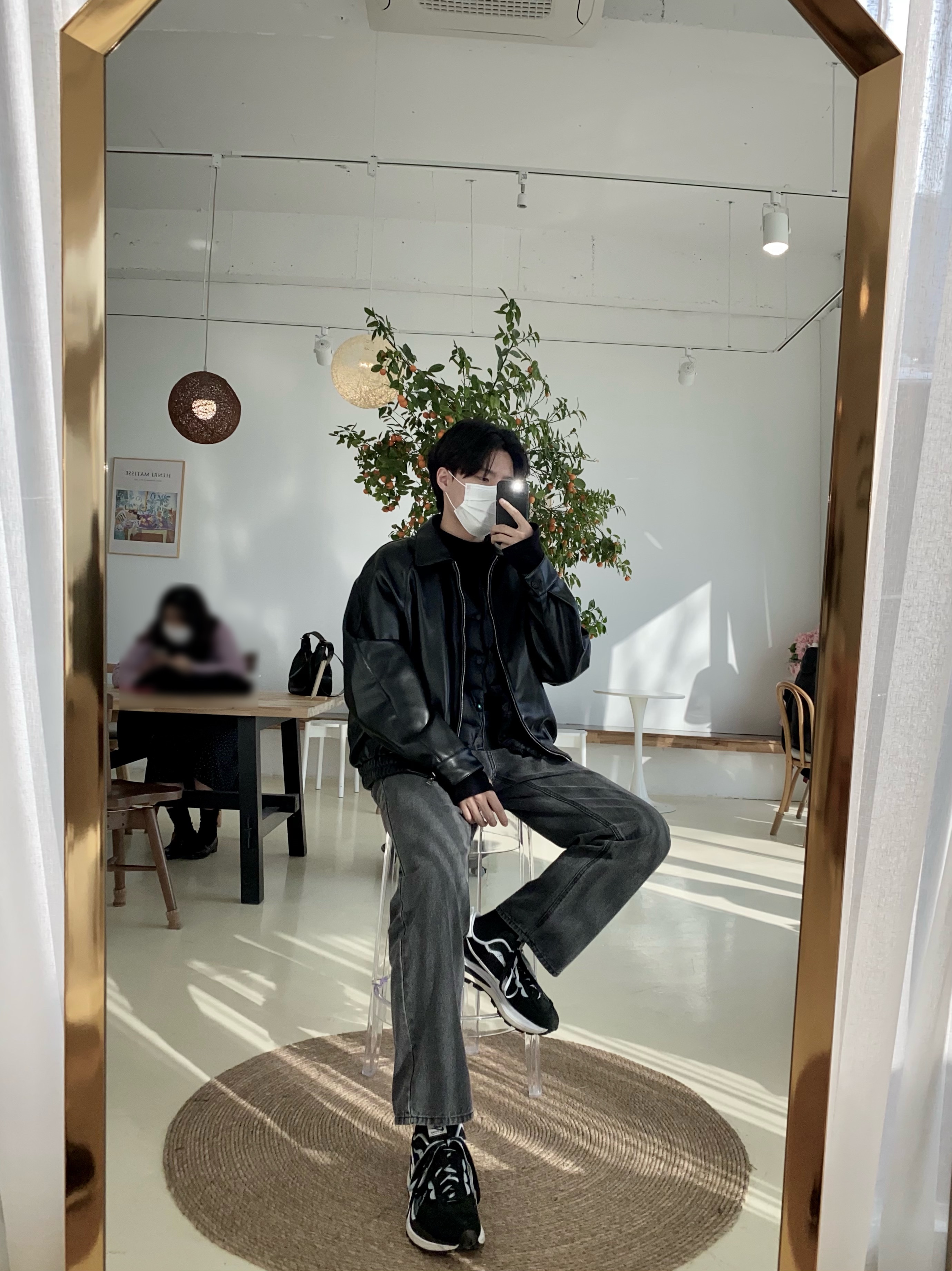 Nike x Sacai VaporWaffle Black White 착용 스타일