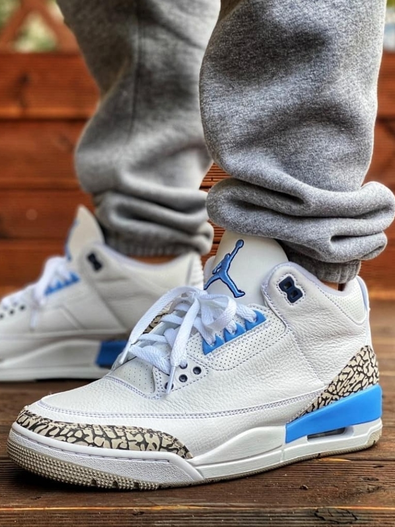 Jordan 3 Retro UNC 2020 착용 스타일 - 2