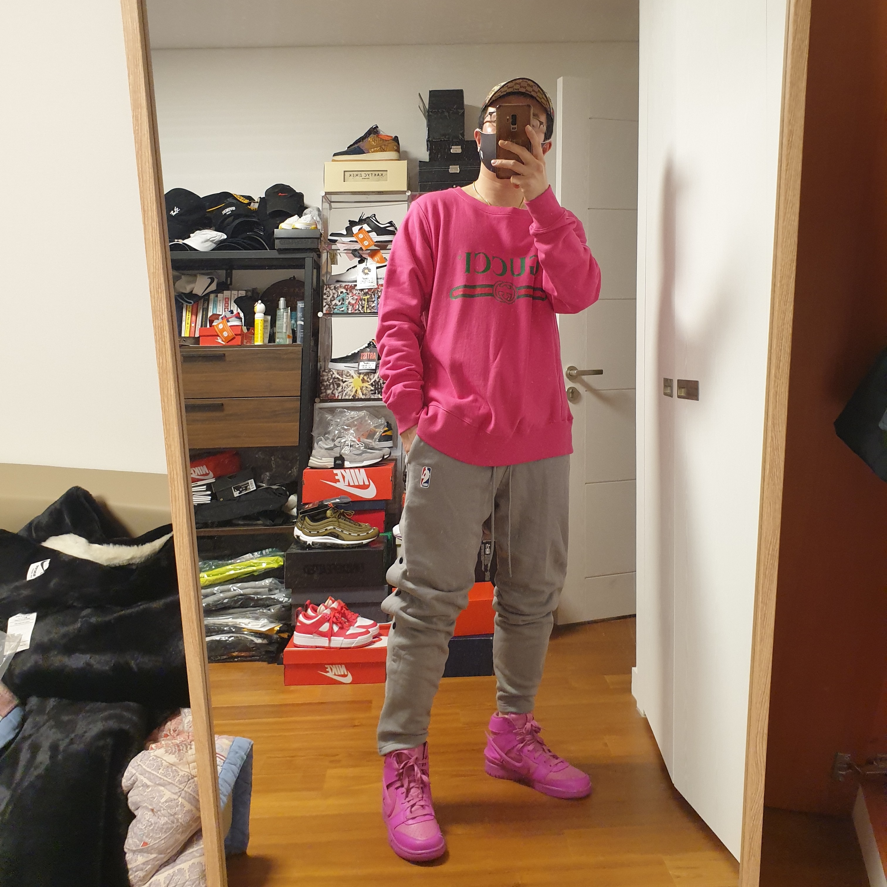 Nike x Ambush Dunk High Cosmic Fuchsia 착용 스타일