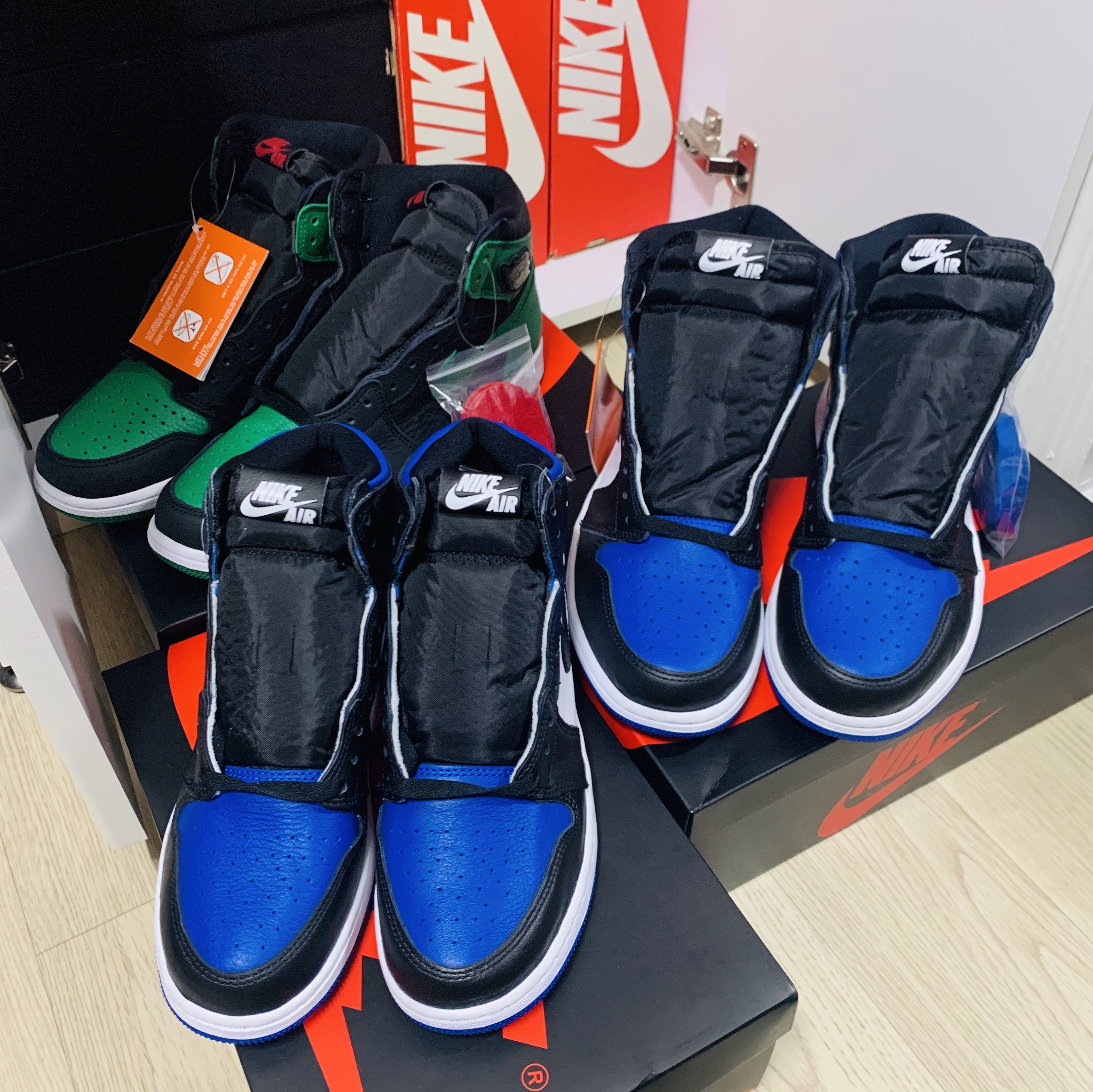 Jordan 1 Retro High OG Royal Toe, (GS) Jordan 1 Retro High OG Royal Toe 착용 스타일