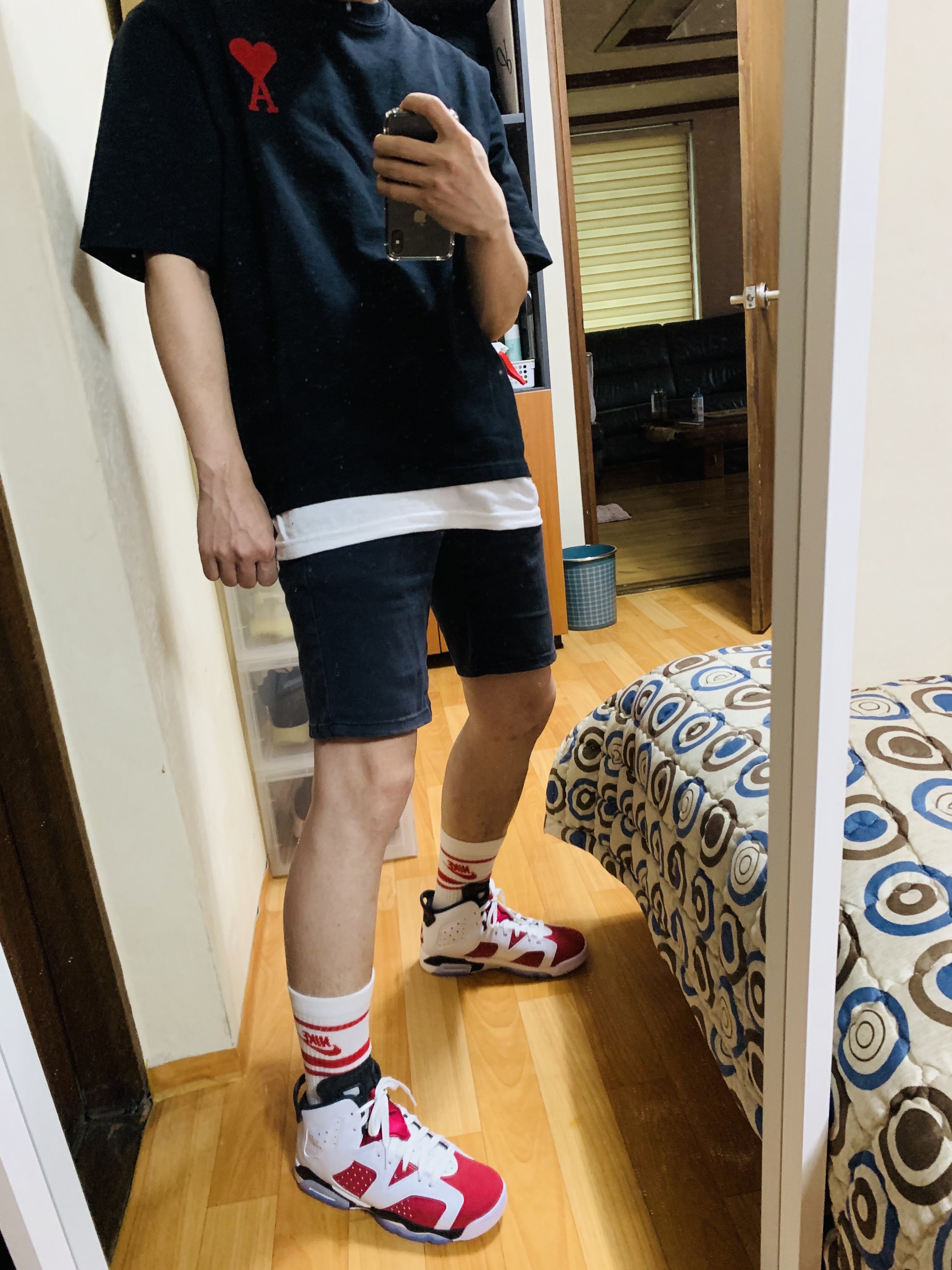 (GS) Jordan 6 Retro Carmine 2021 착용 스타일