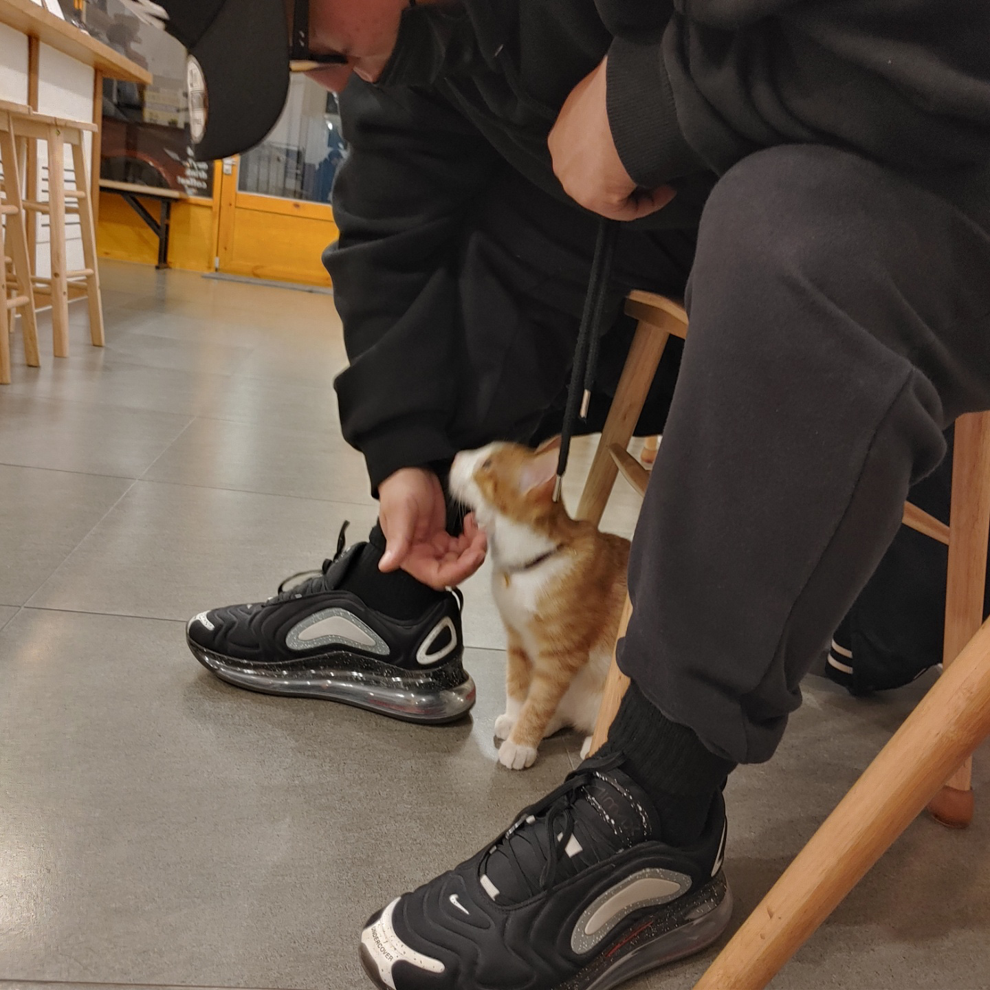Nike x Undercover Air Max 720 Black 착용 스타일