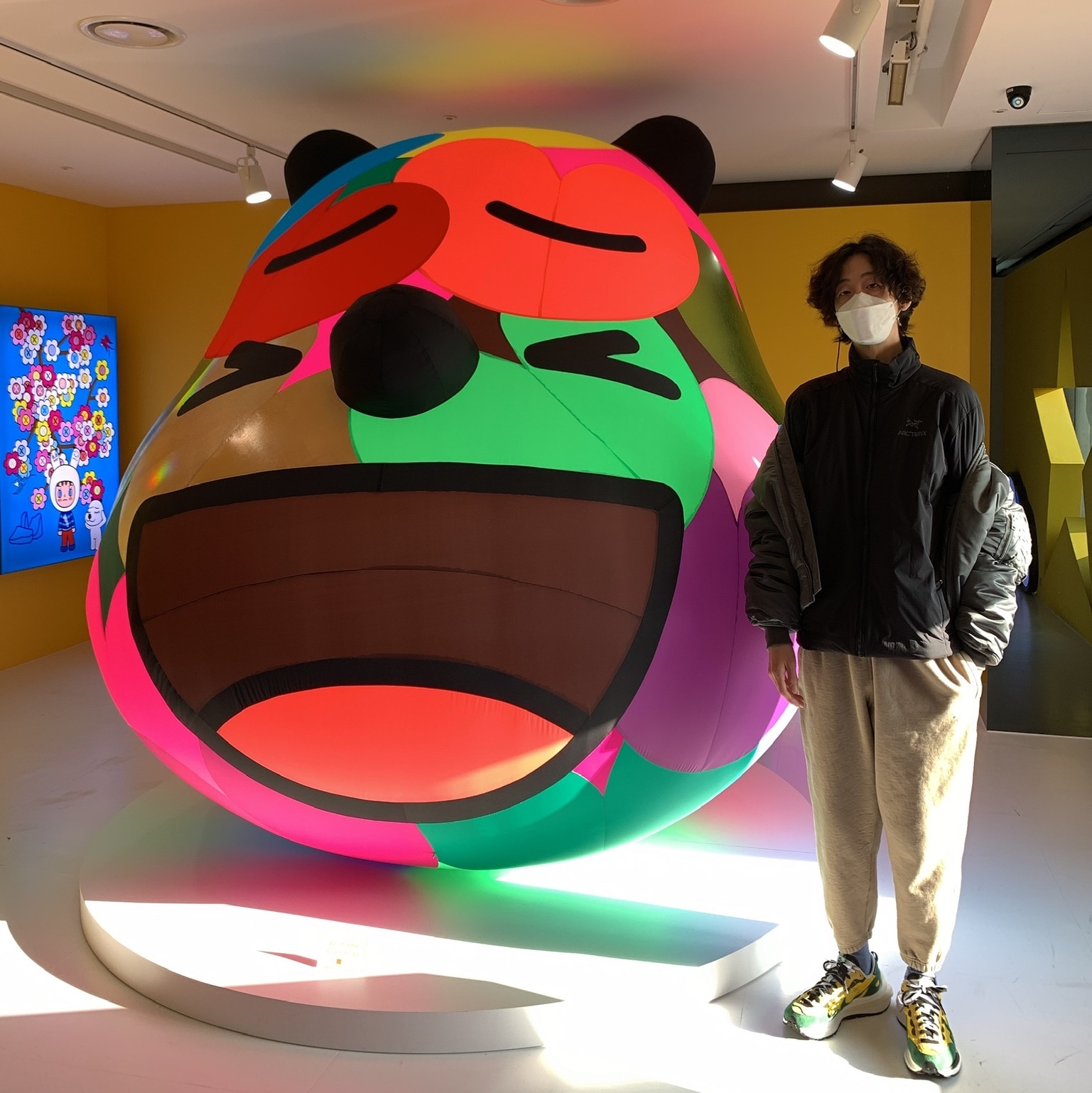 Nike x Sacai VaporWaffle Tour Yellow & Gorge Green Sail 착용 스타일