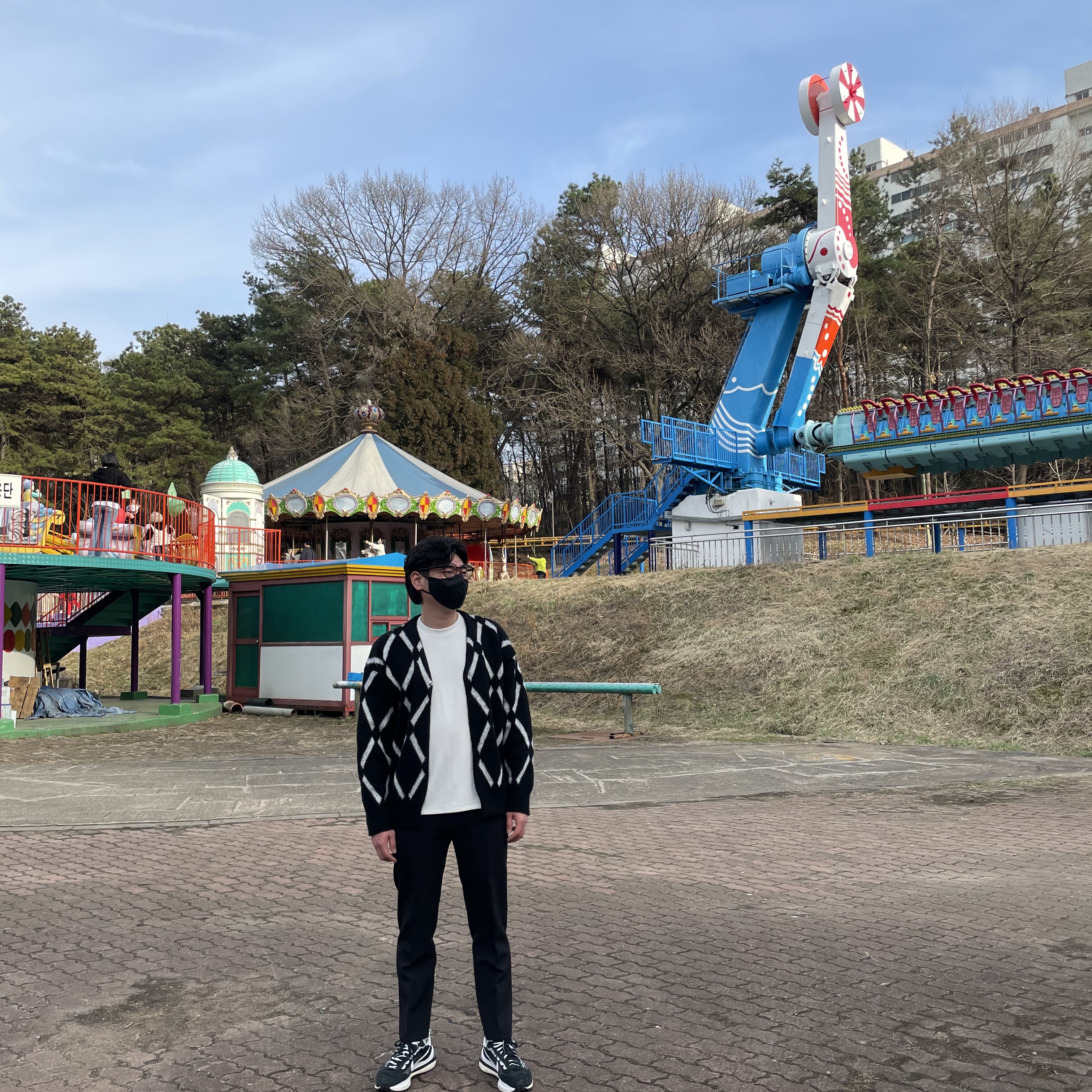 Nike x Sacai VaporWaffle Black White 착용 스타일