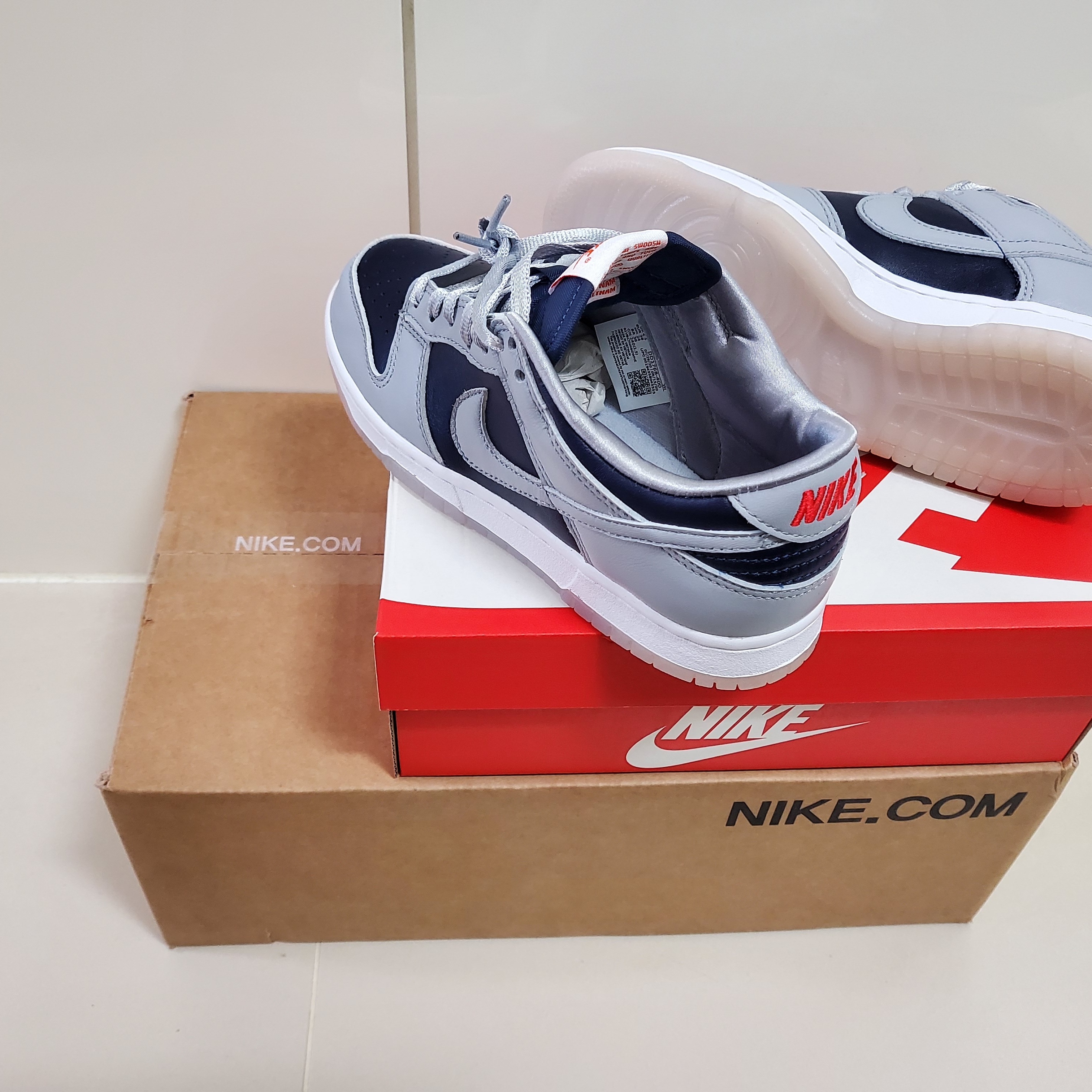 (W) Nike Dunk Low SP College Navy 착용 스타일 - 2