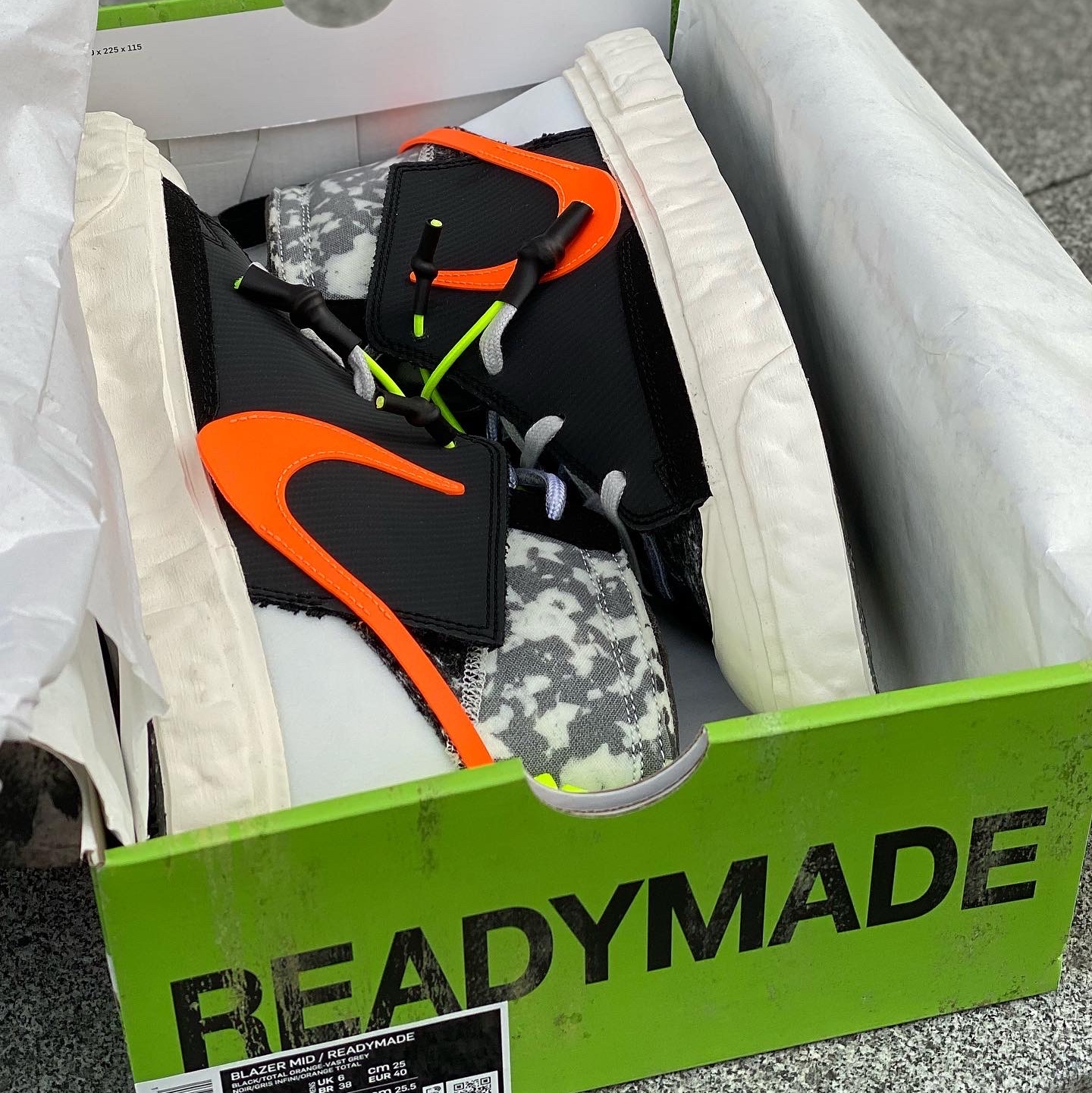 Nike x Readymade Blazer Mid Black 착용 스타일