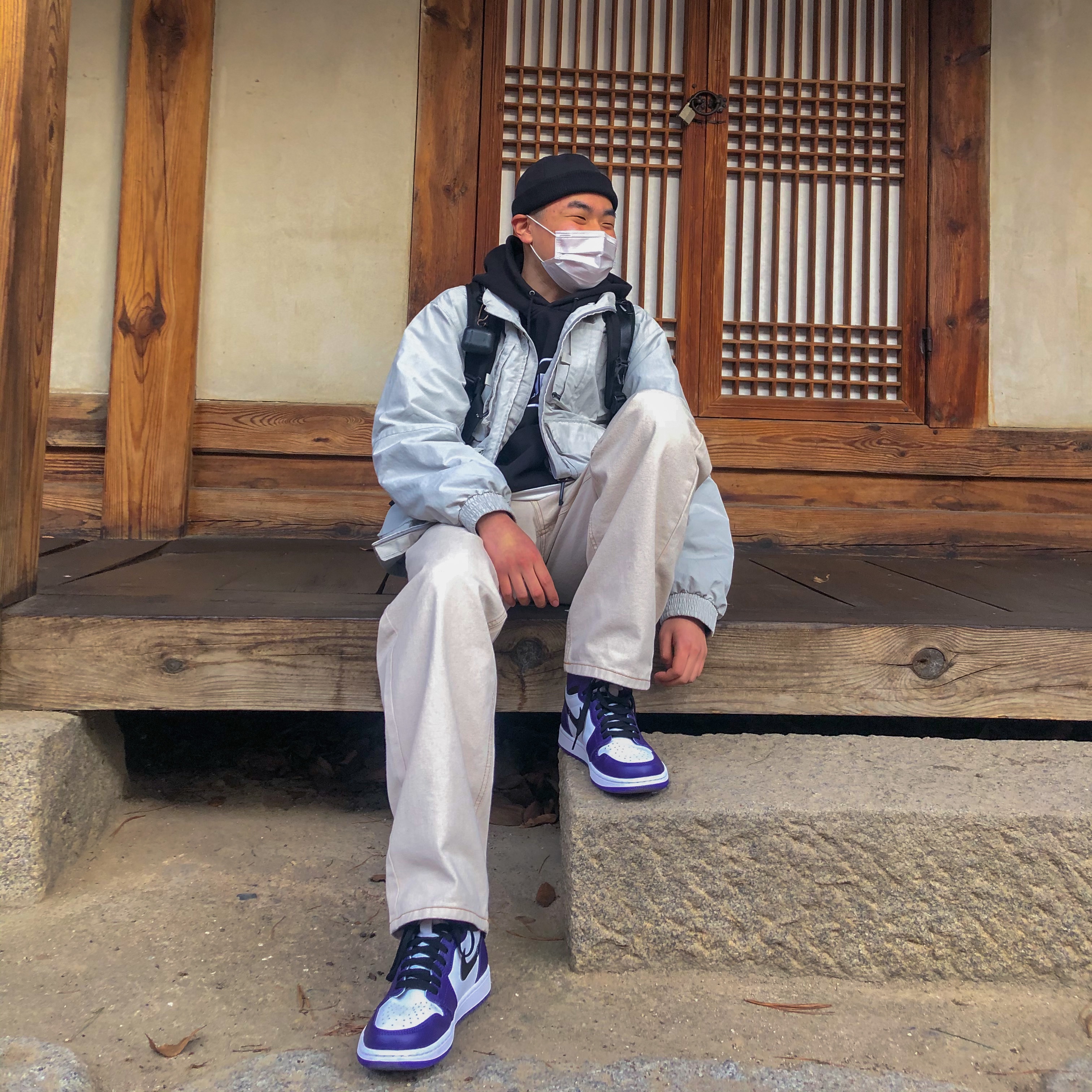 Jordan 1 Retro High OG Court Purple 2020 착용 스타일 - 2