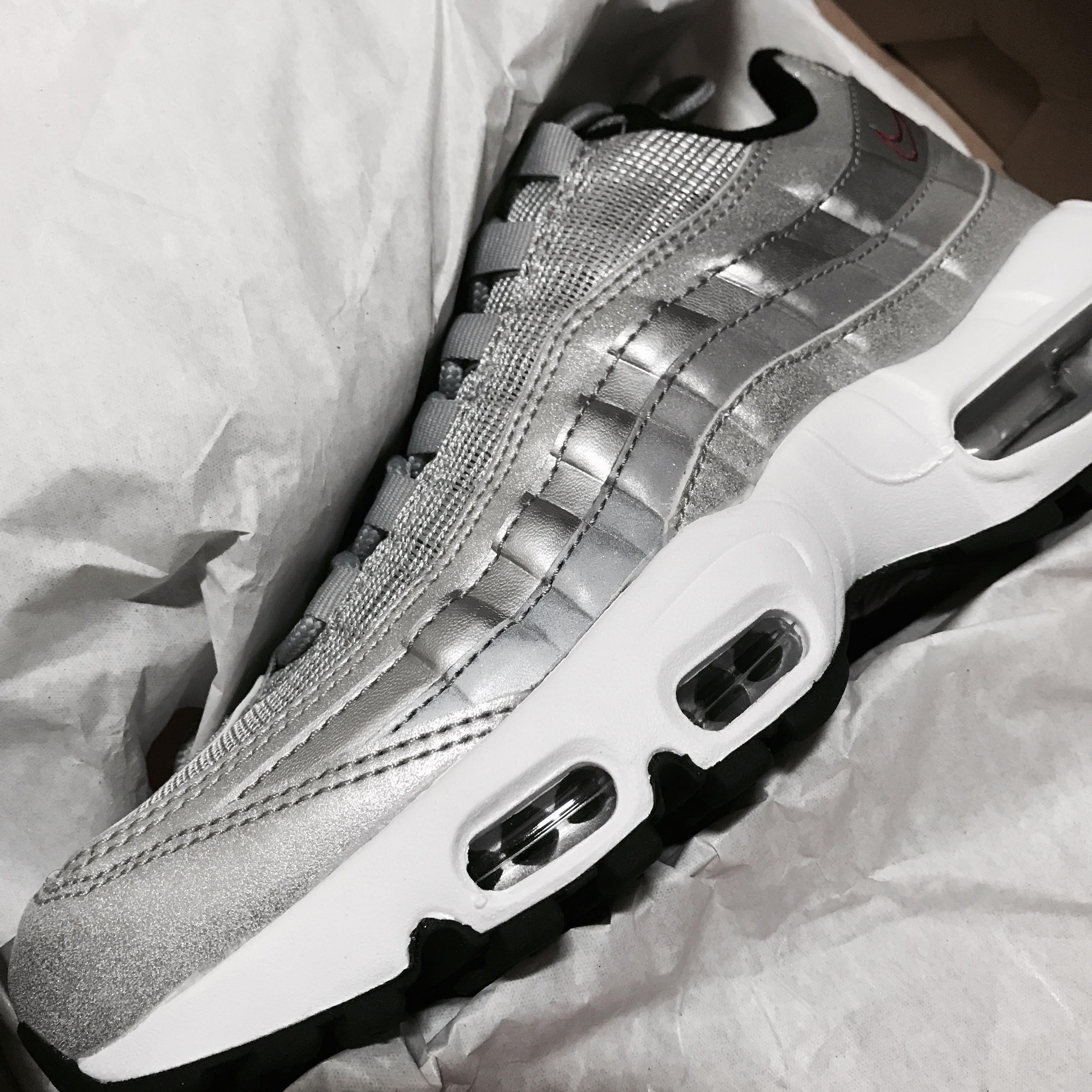 (W) Nike Air Max 95 Silver Bullet 착용 스타일