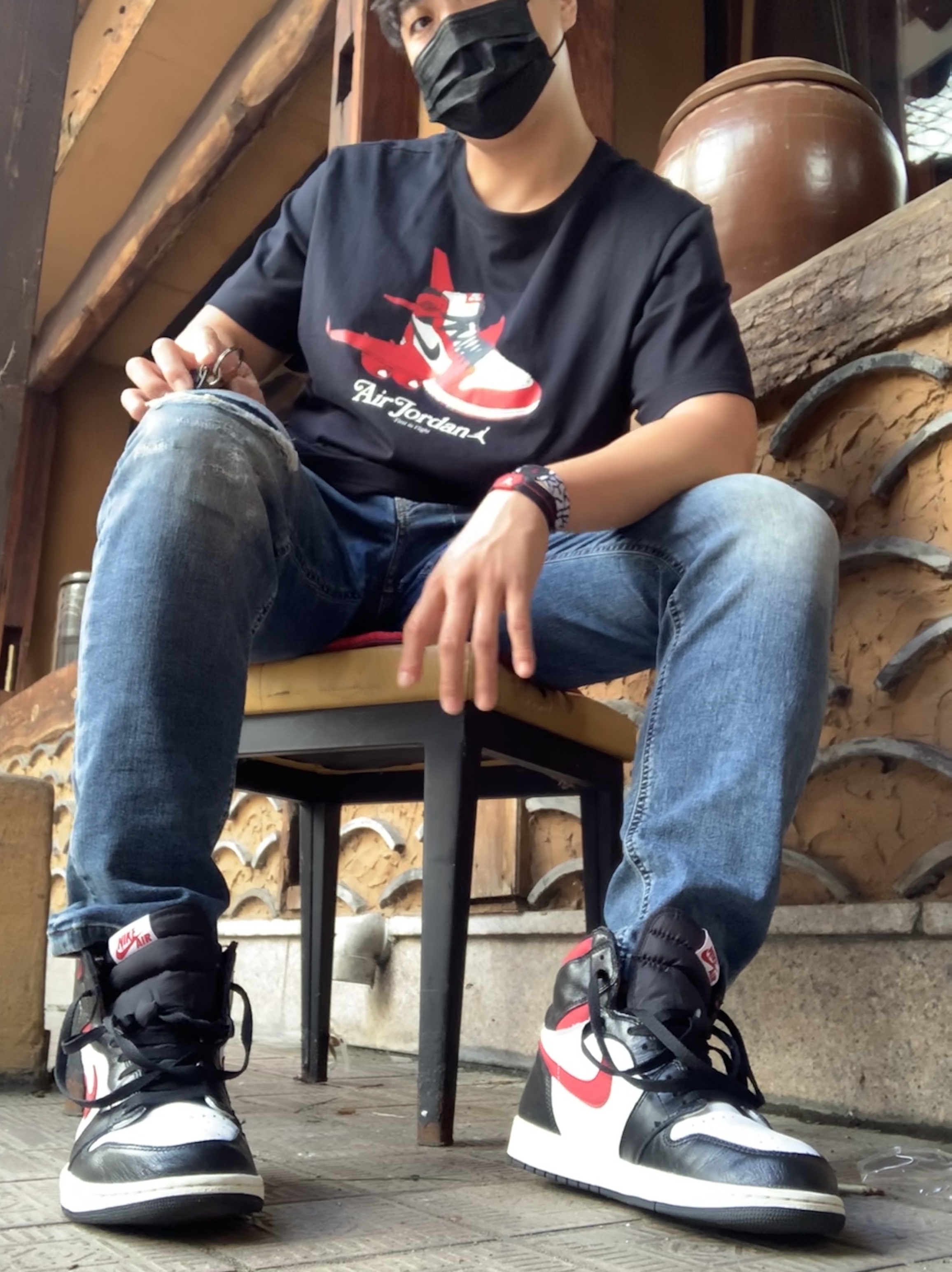 Jordan 1 Retro High OG Gym Red 착용 스타일