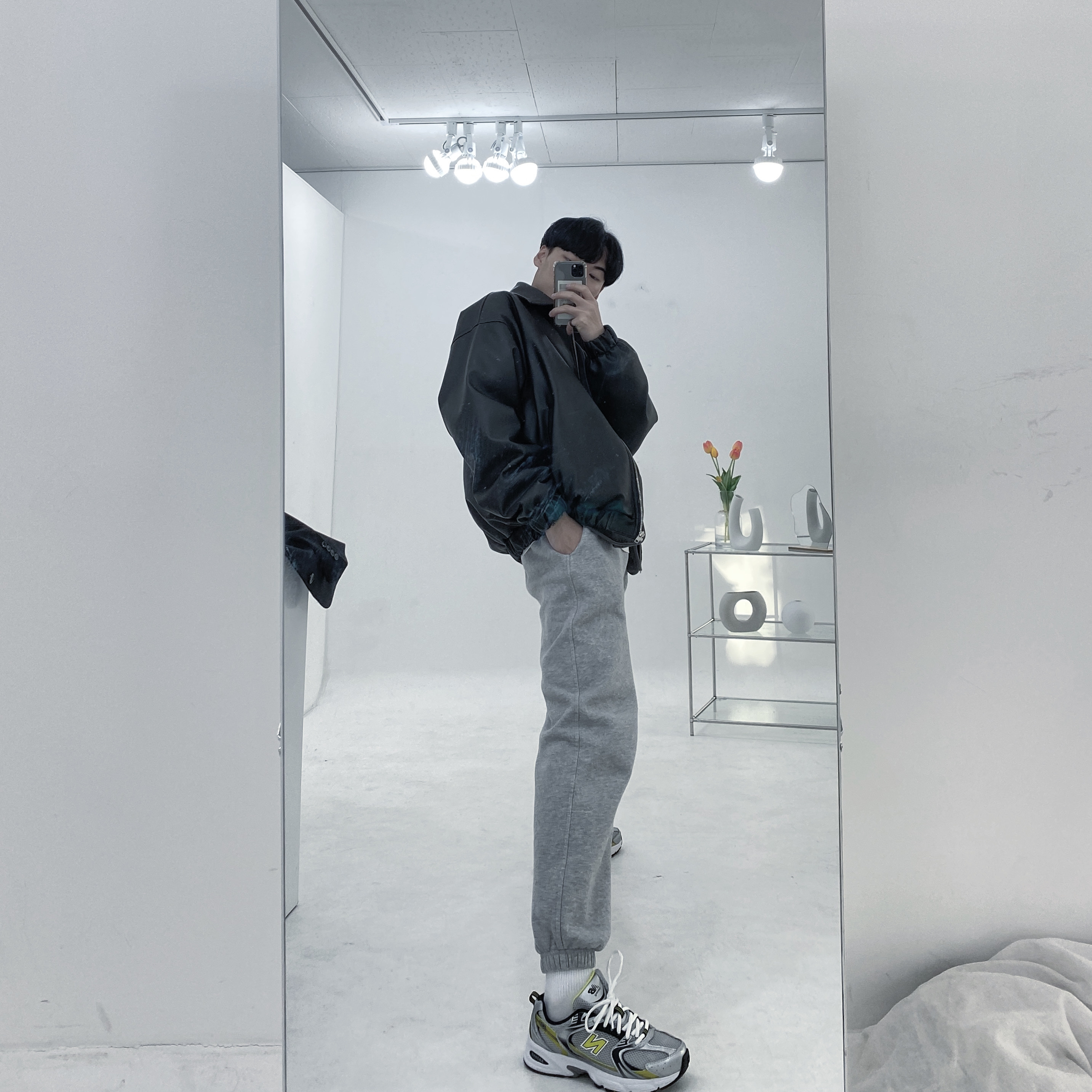 New Balance 530 Silver 착용 스타일