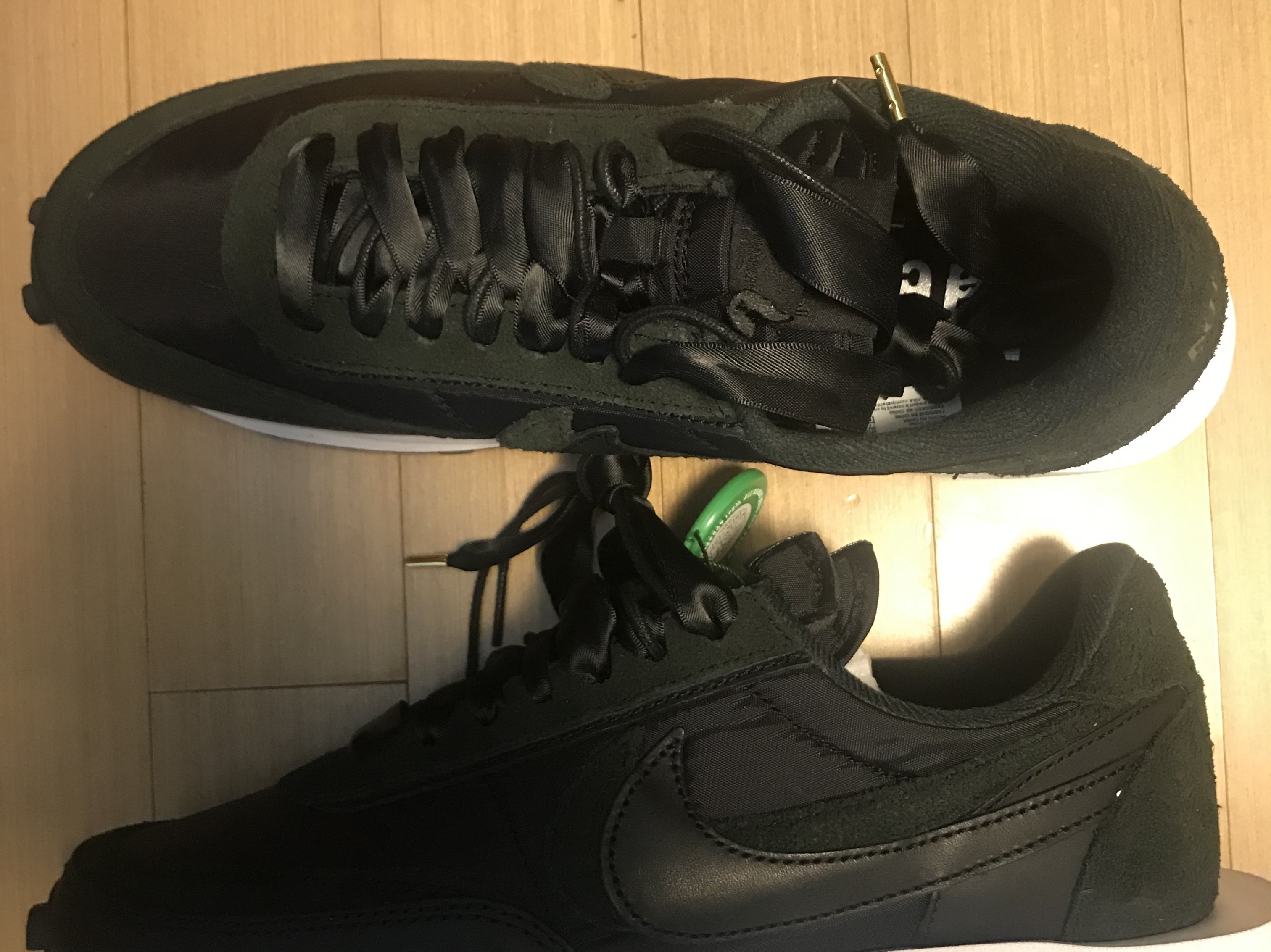 Nike x Sacai LDWaffle Black Nylon 착용 스타일 - 3
