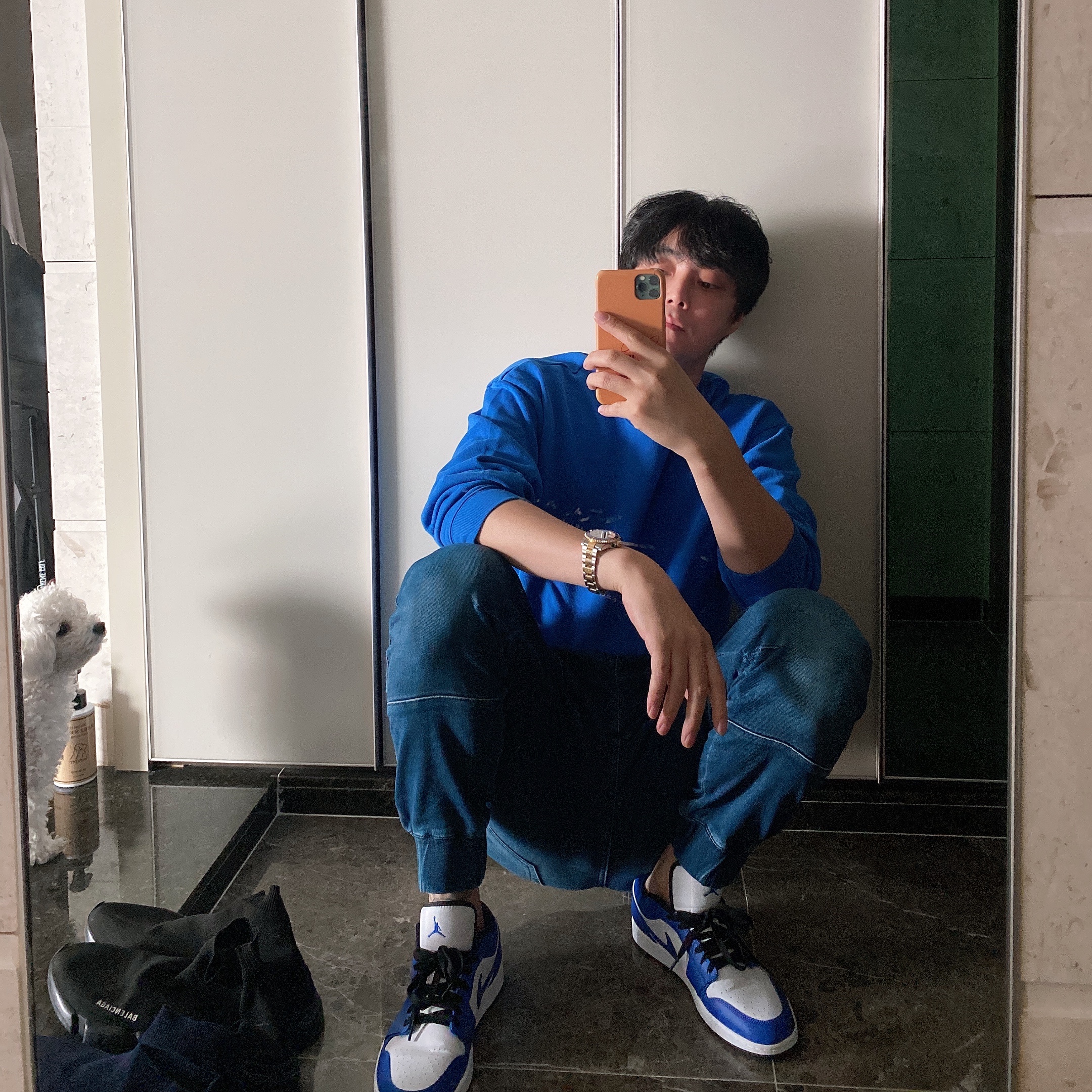Jordan 1 Low Hyper Royal 착용 스타일
