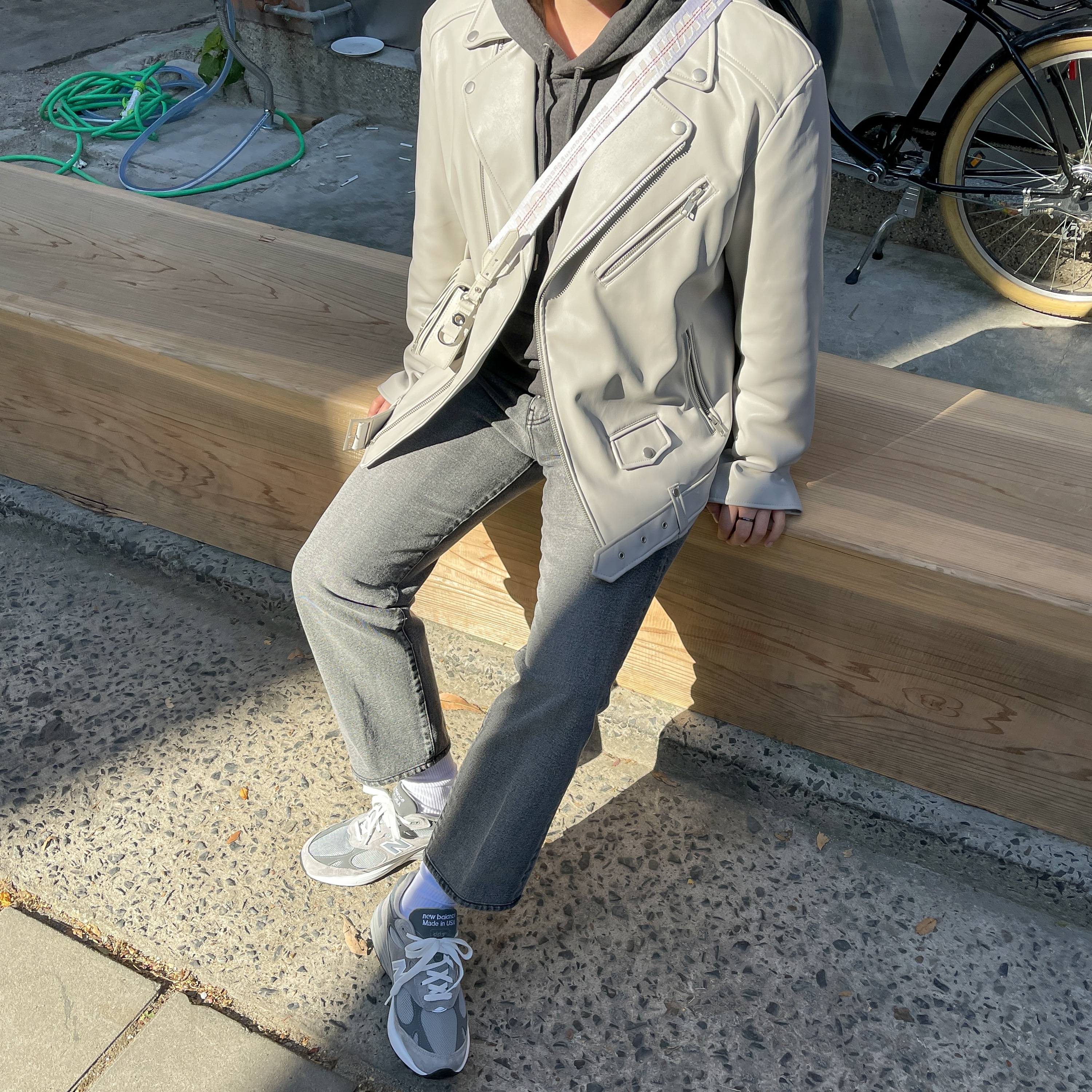 New Balance 993 Made in USA Grey - D Standard 착용 스타일