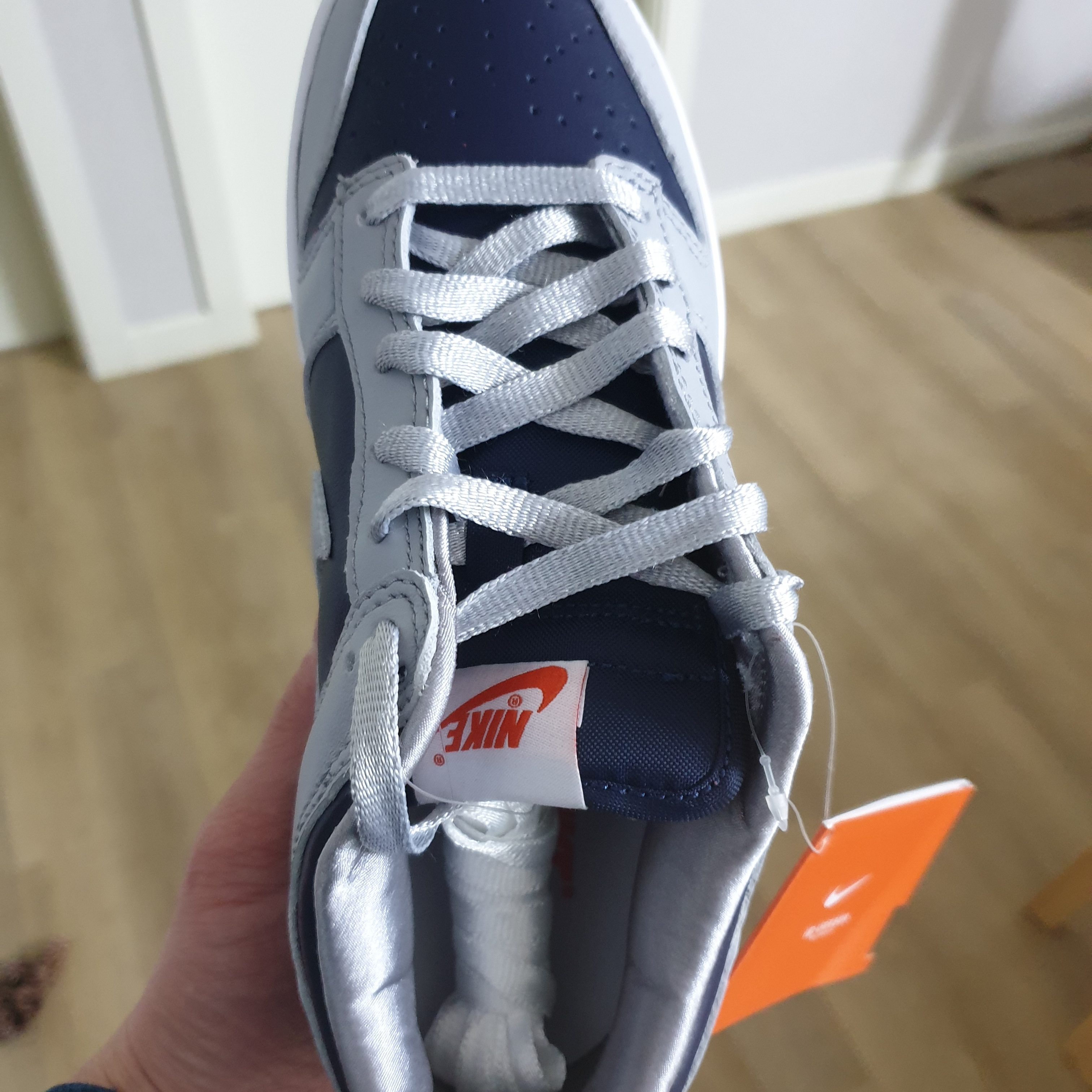 (W) Nike Dunk Low SP College Navy 착용 스타일 - 2