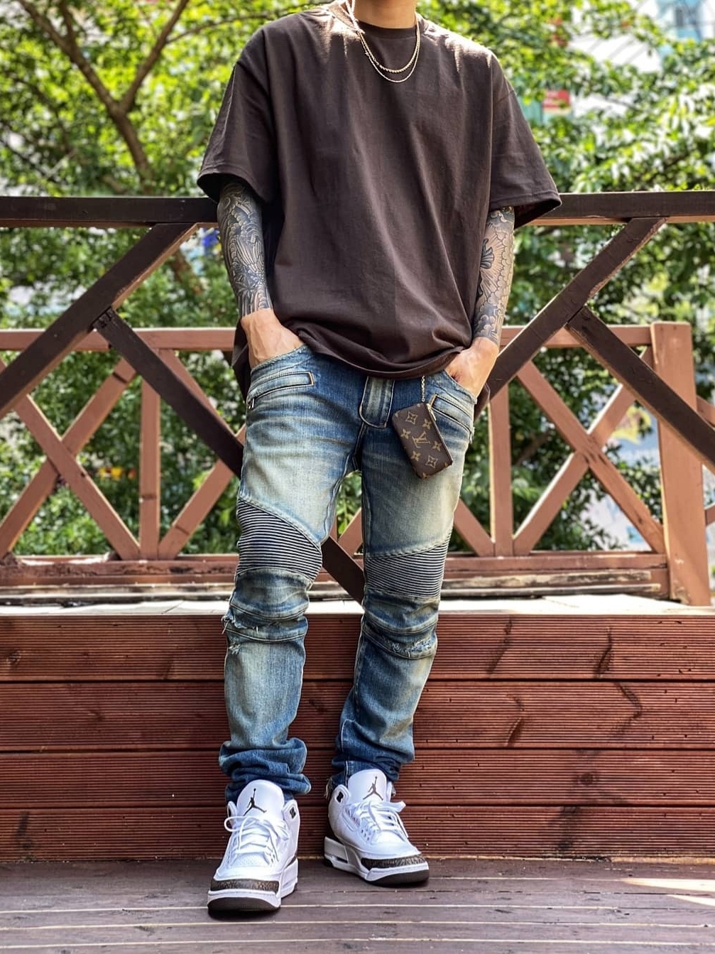 Jordan 3 Retro Mocha 2018 착용 스타일 - 1