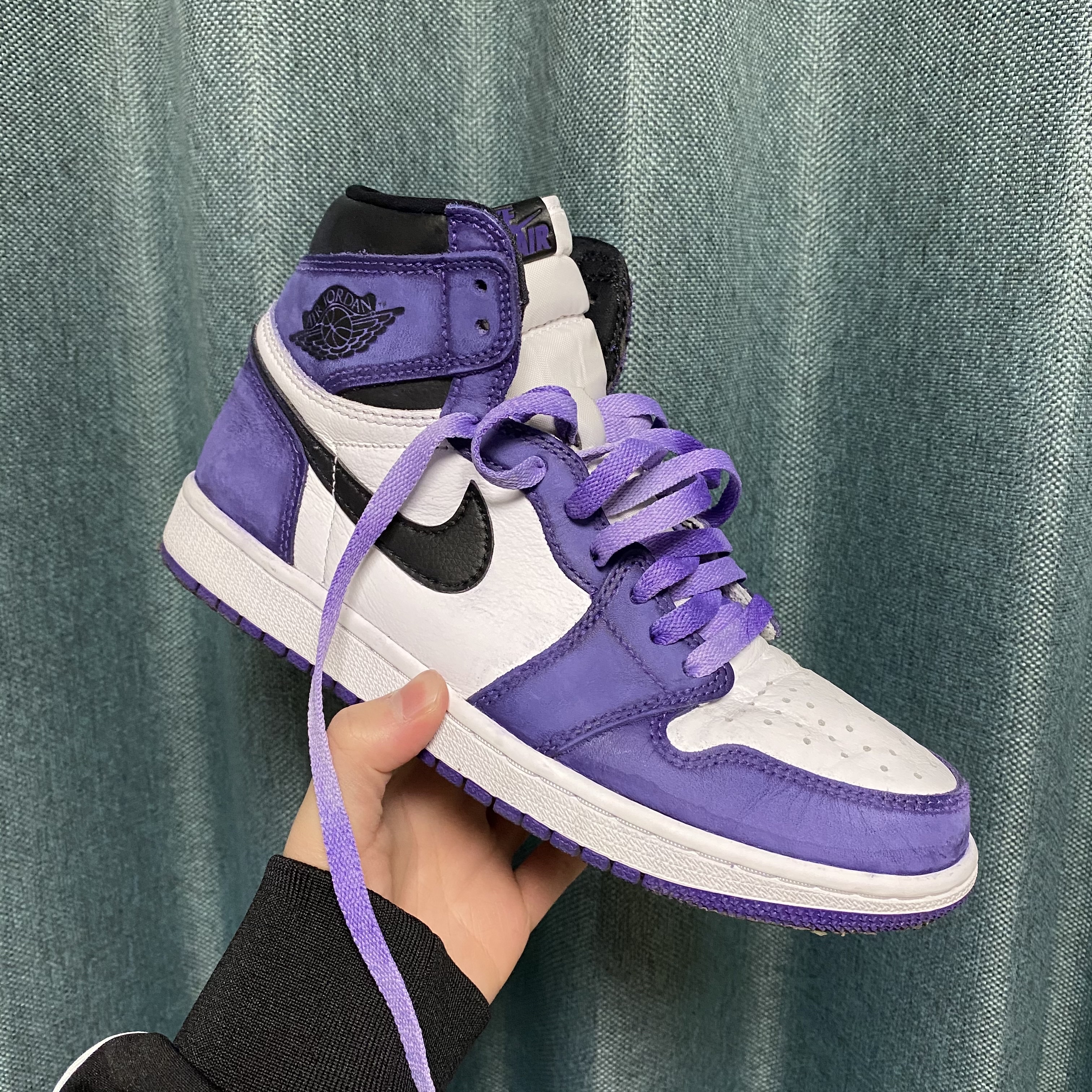 Jordan 1 Retro High OG Court Purple 2020 착용 스타일 - 2