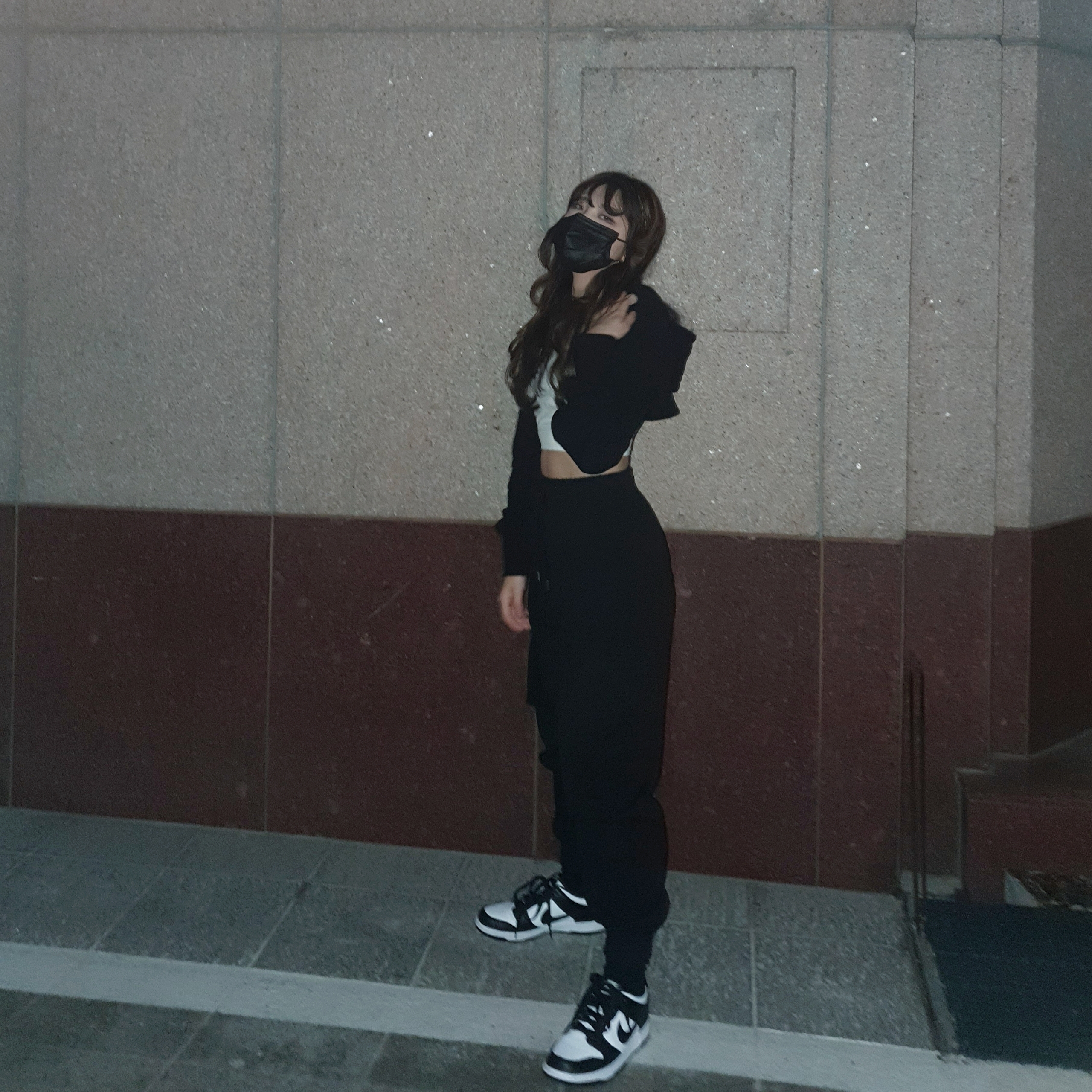 (GS) Nike Dunk Low Black, (W) Nike Dunk Low Black 착용 스타일 - 2