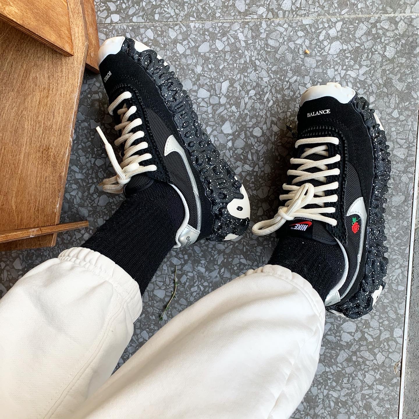 Nike x Undercover Overbreak SP Black 착용 스타일 - 2