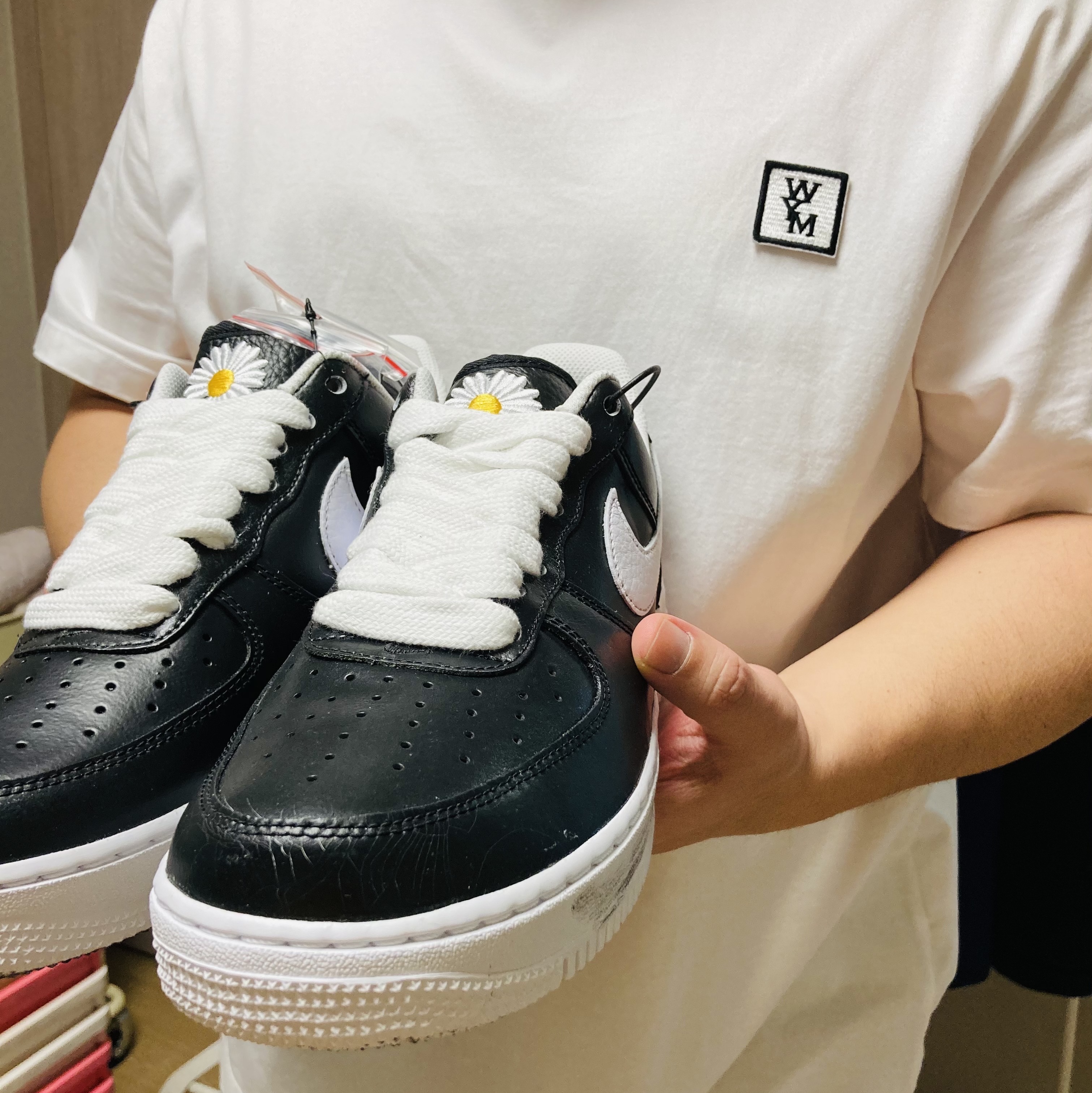 Nike x Peaceminusone Air Force 1 Low Para-Noise 착용 스타일