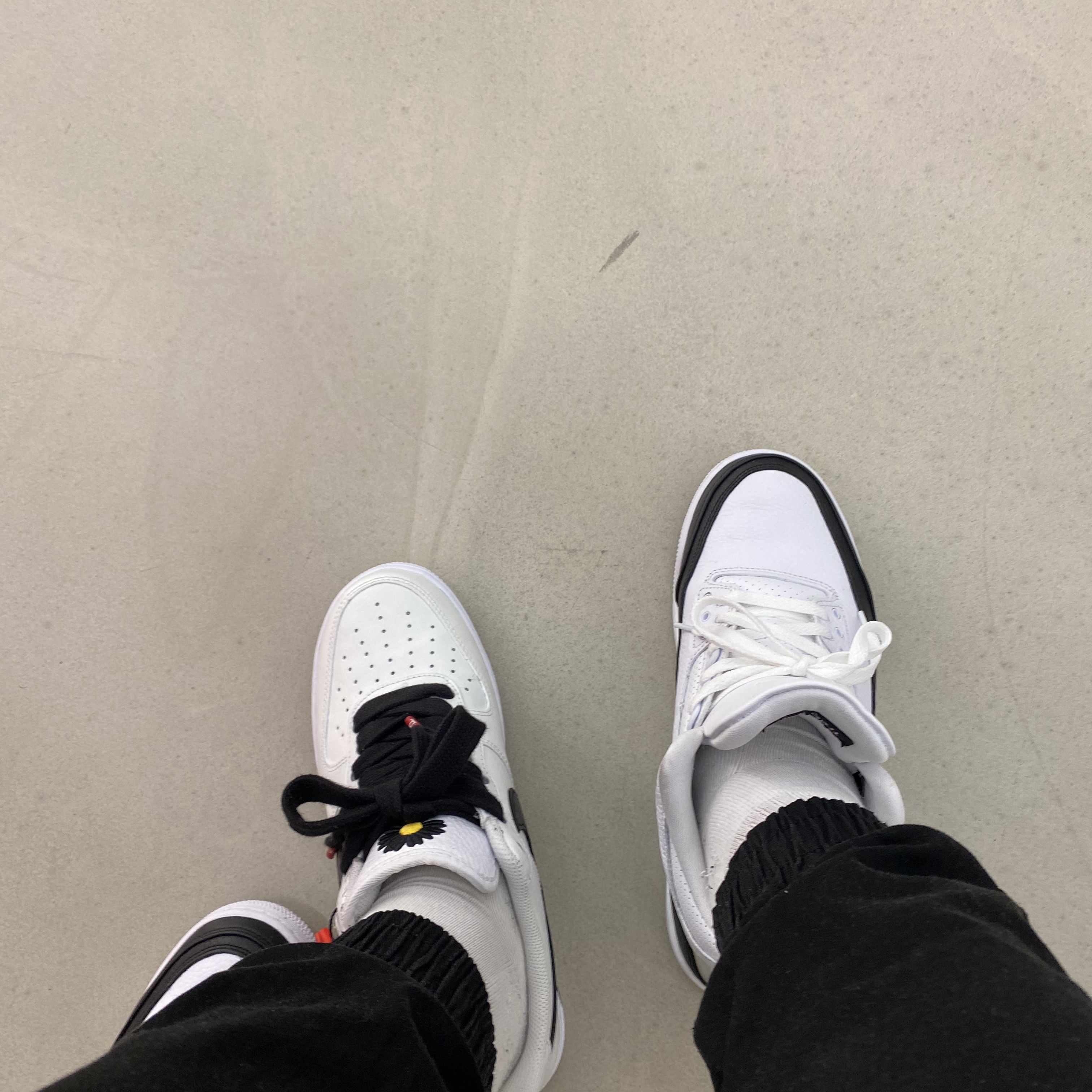 Nike x Peaceminusone Air Force 1 Low Para-Noise 2.0, Jordan 3 x Fragment Retro SP White Black 착용 스타일 - 2