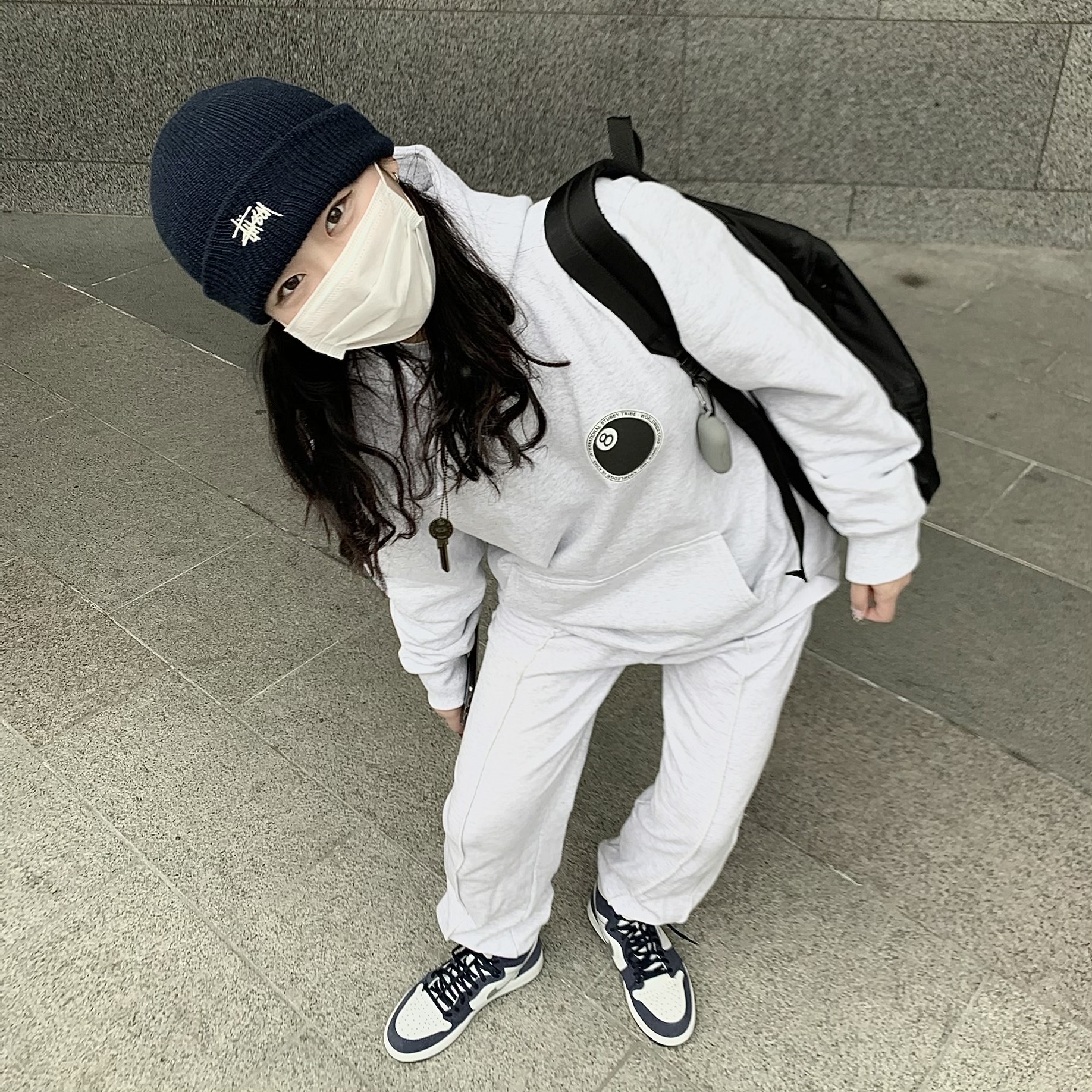 Jordan 1 Retro High OG CO.JP Midnight Navy 착용 스타일 - 3