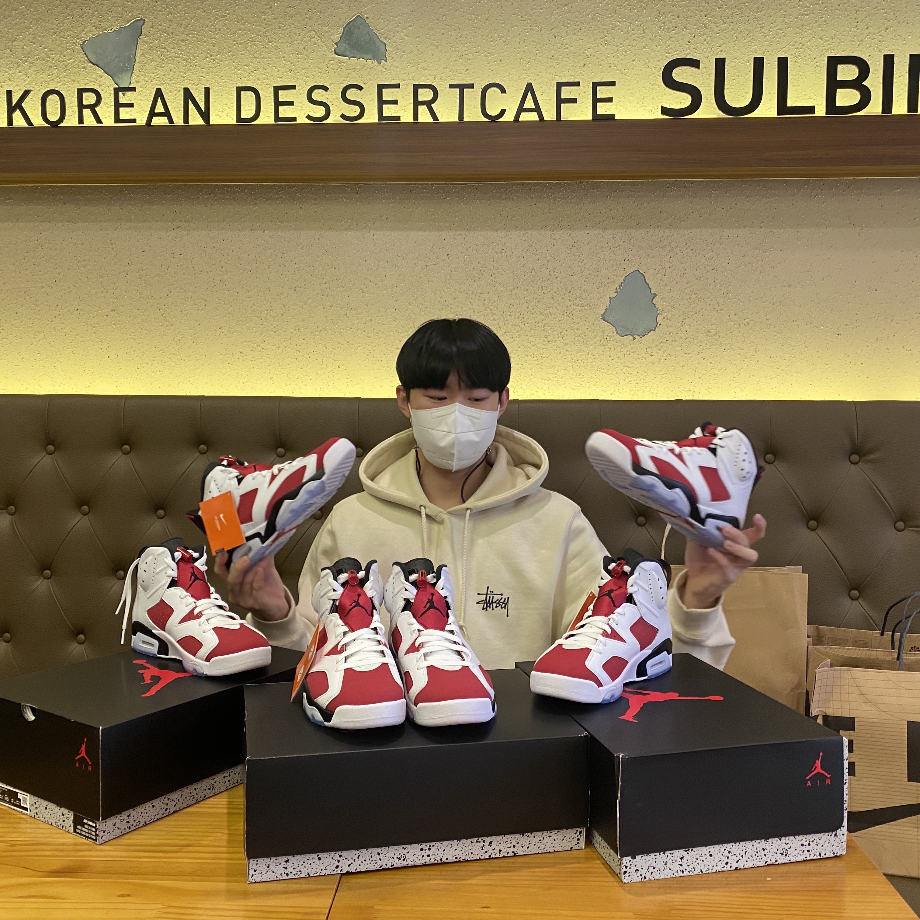 Jordan 6 Retro Carmine 2021 착용 스타일