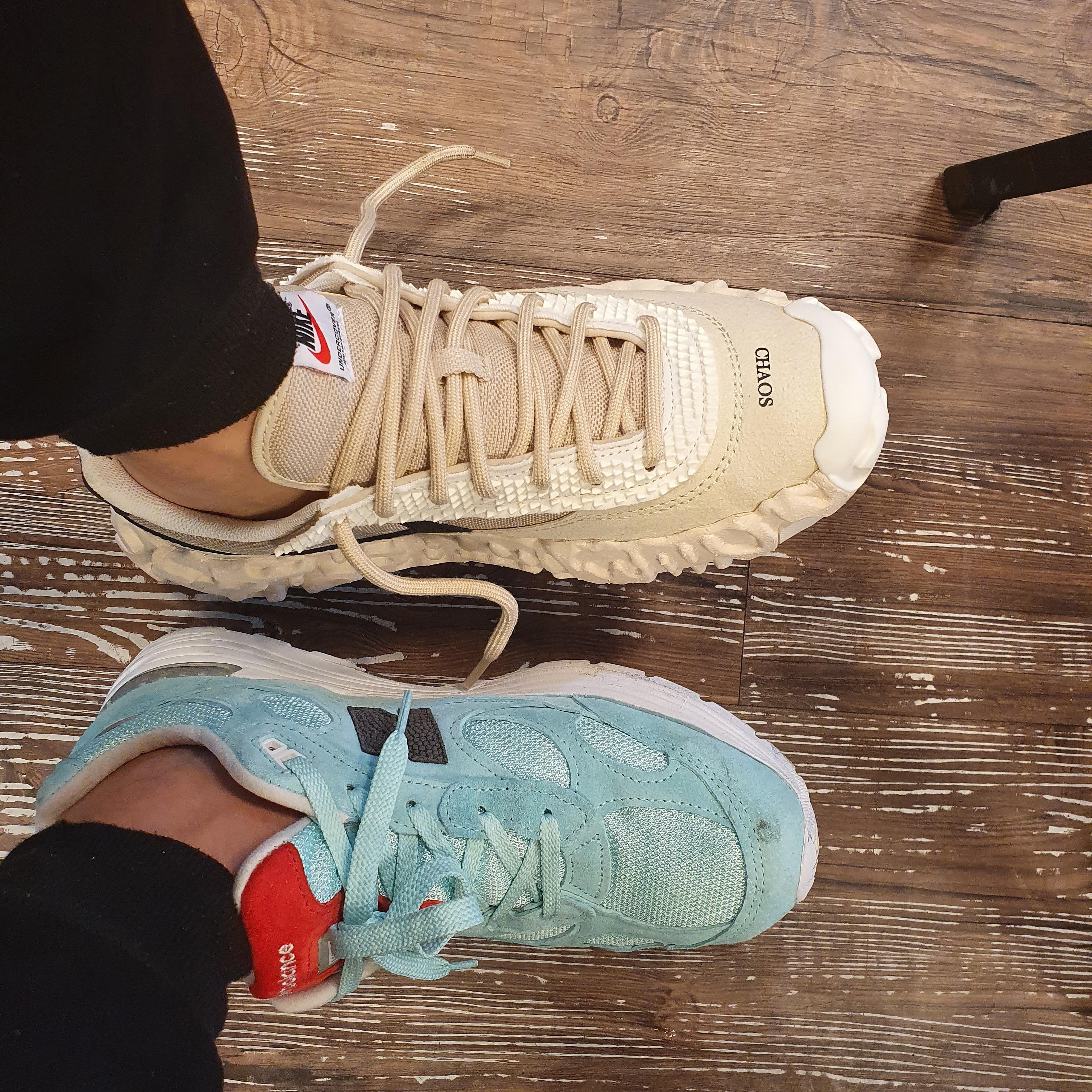 Nike x Undercover Overbreak SP Overcast, New Balance x Kith 992 Made in USA Kithmas Light Reef 착용 스타일