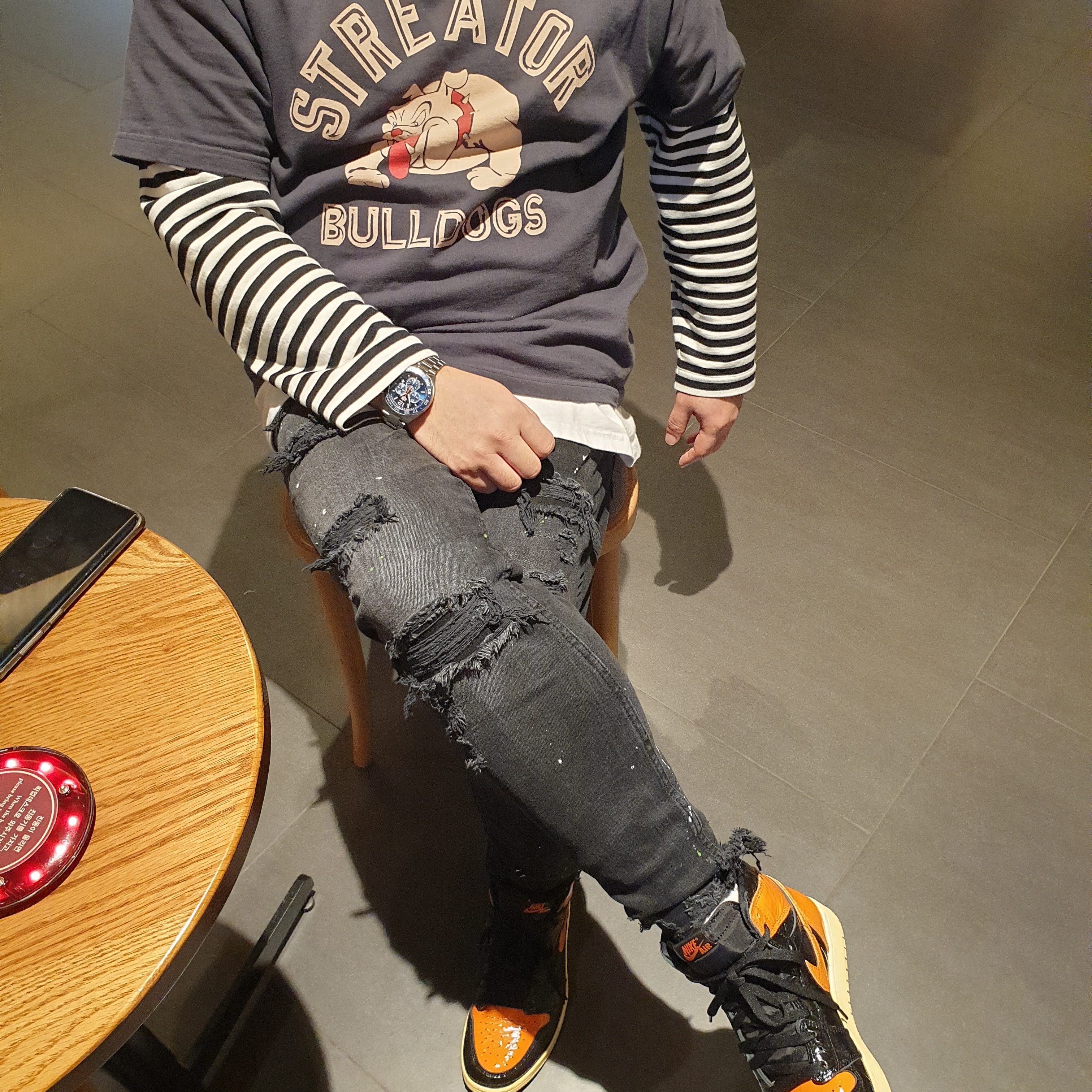 Jordan 1 Retro High Shattered Backboard 3.0 착용 스타일