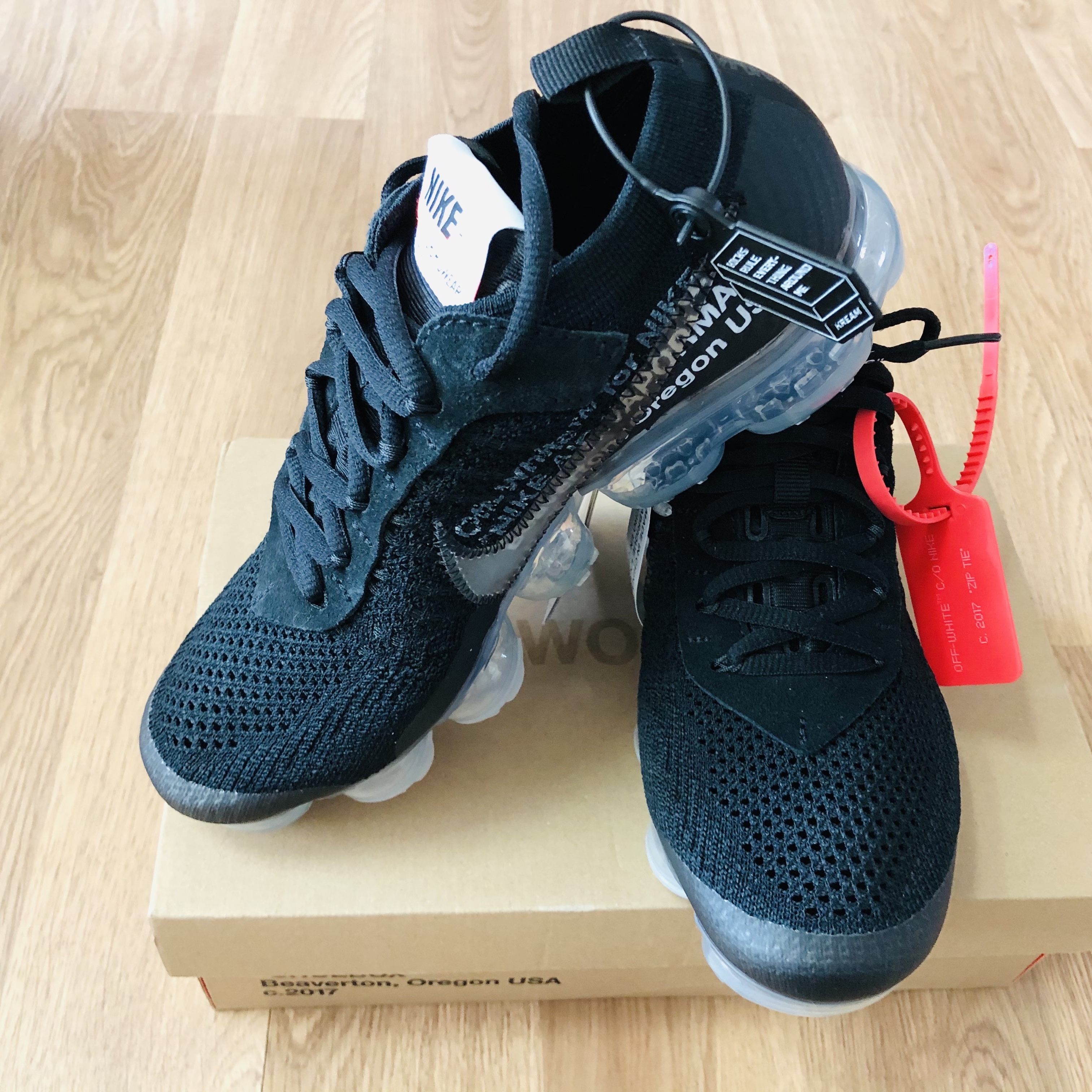 Nike x Off-White Air VaporMax V2 Black 착용 스타일