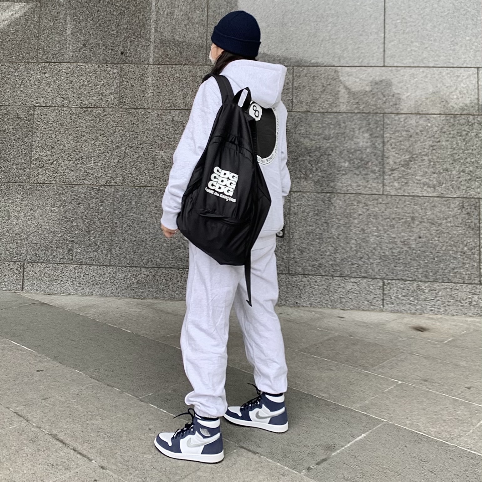 Jordan 1 Retro High OG CO.JP Midnight Navy 착용 스타일 - 2