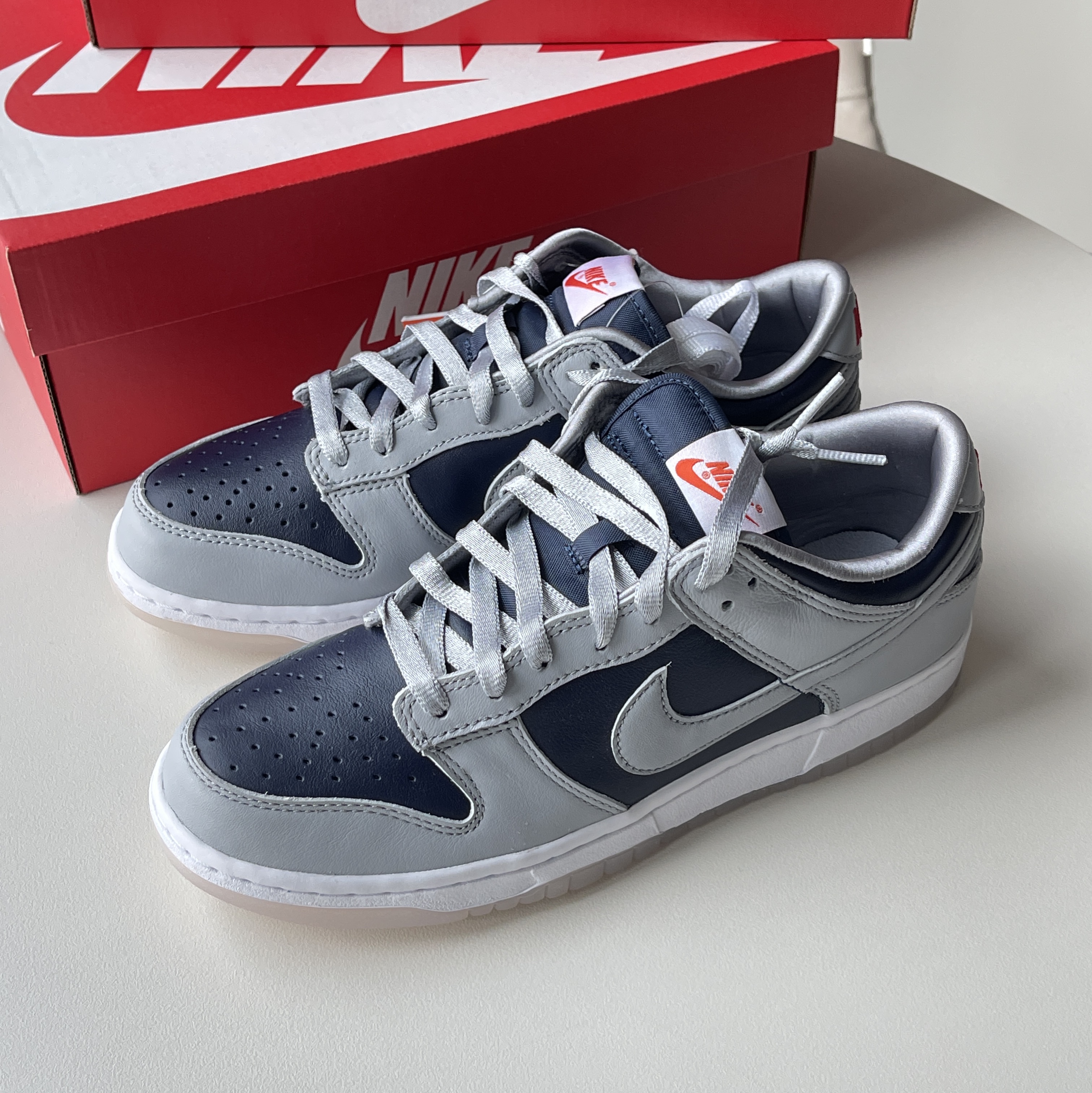 (W) Nike Dunk Low SP College Navy 착용 스타일 - 2