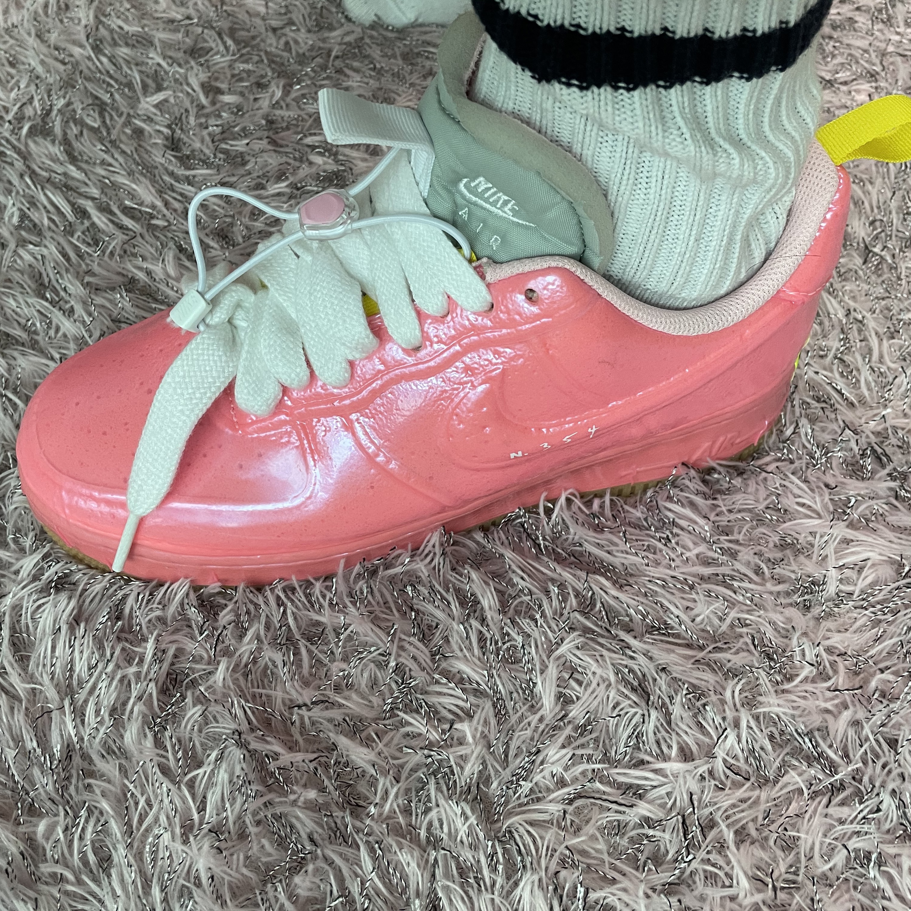 Nike Air Force 1 Experimental Racer Pink 착용 스타일 - 2