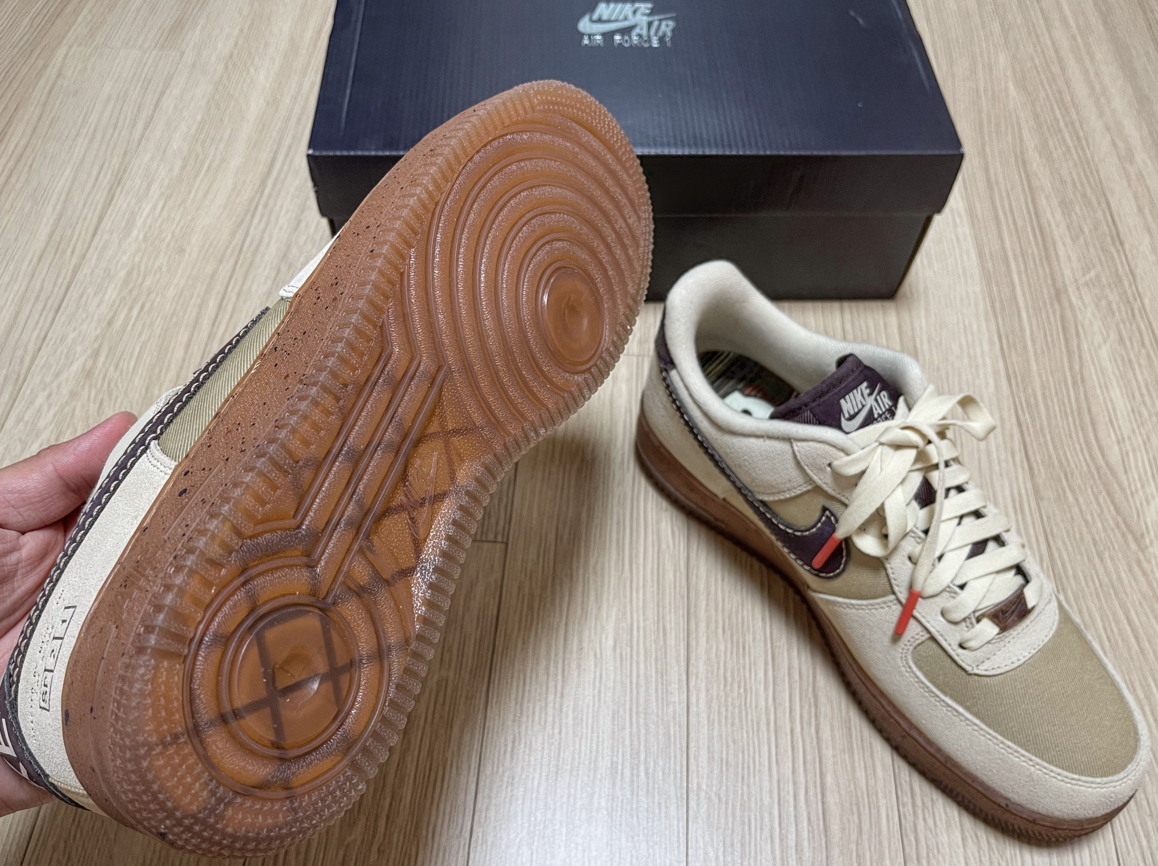 Nike Air Force 1 '07 LV8 Coffee 착용 스타일 - 5