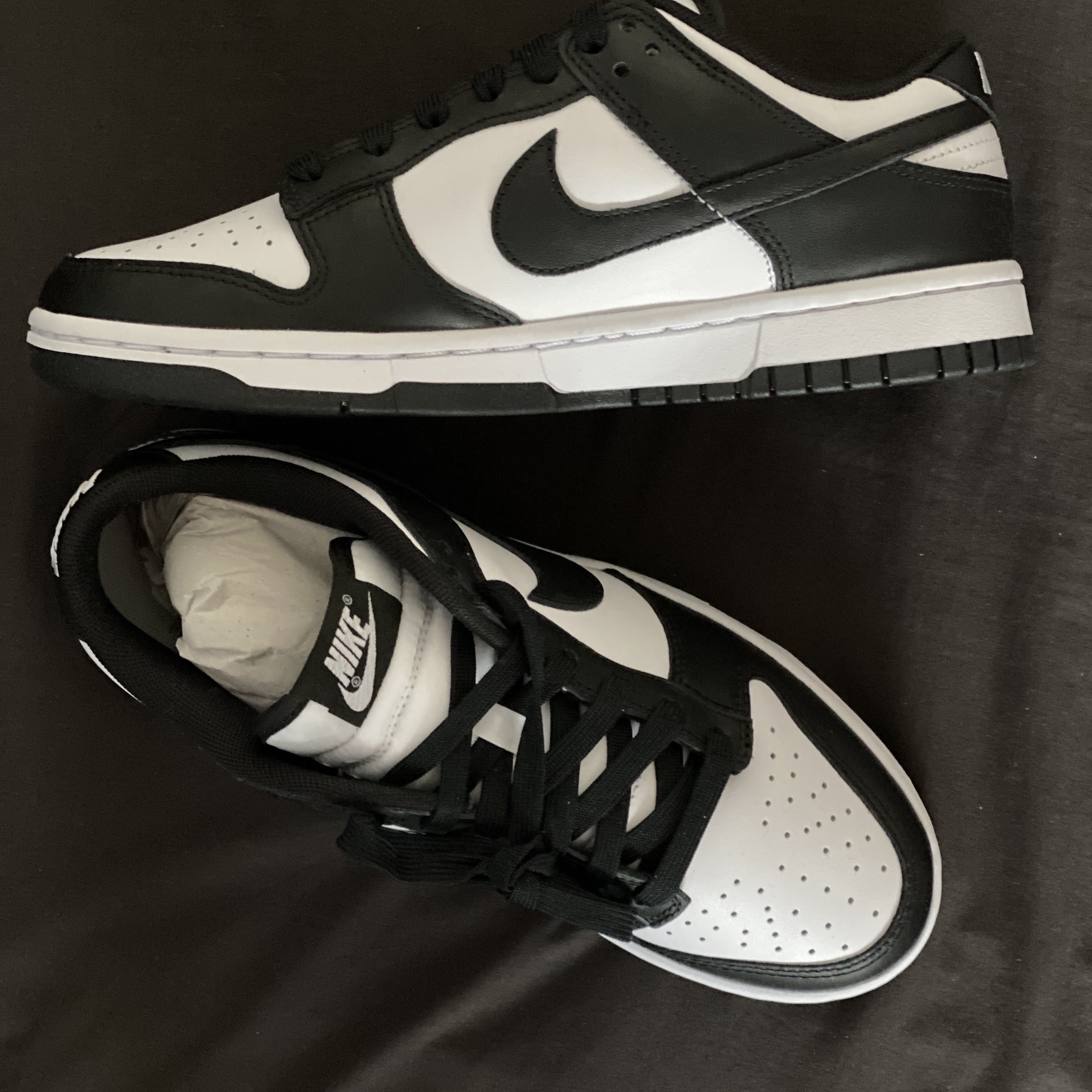 Nike Dunk Low Retro Black, (W) Nike Dunk Low Black 착용 스타일 - 3