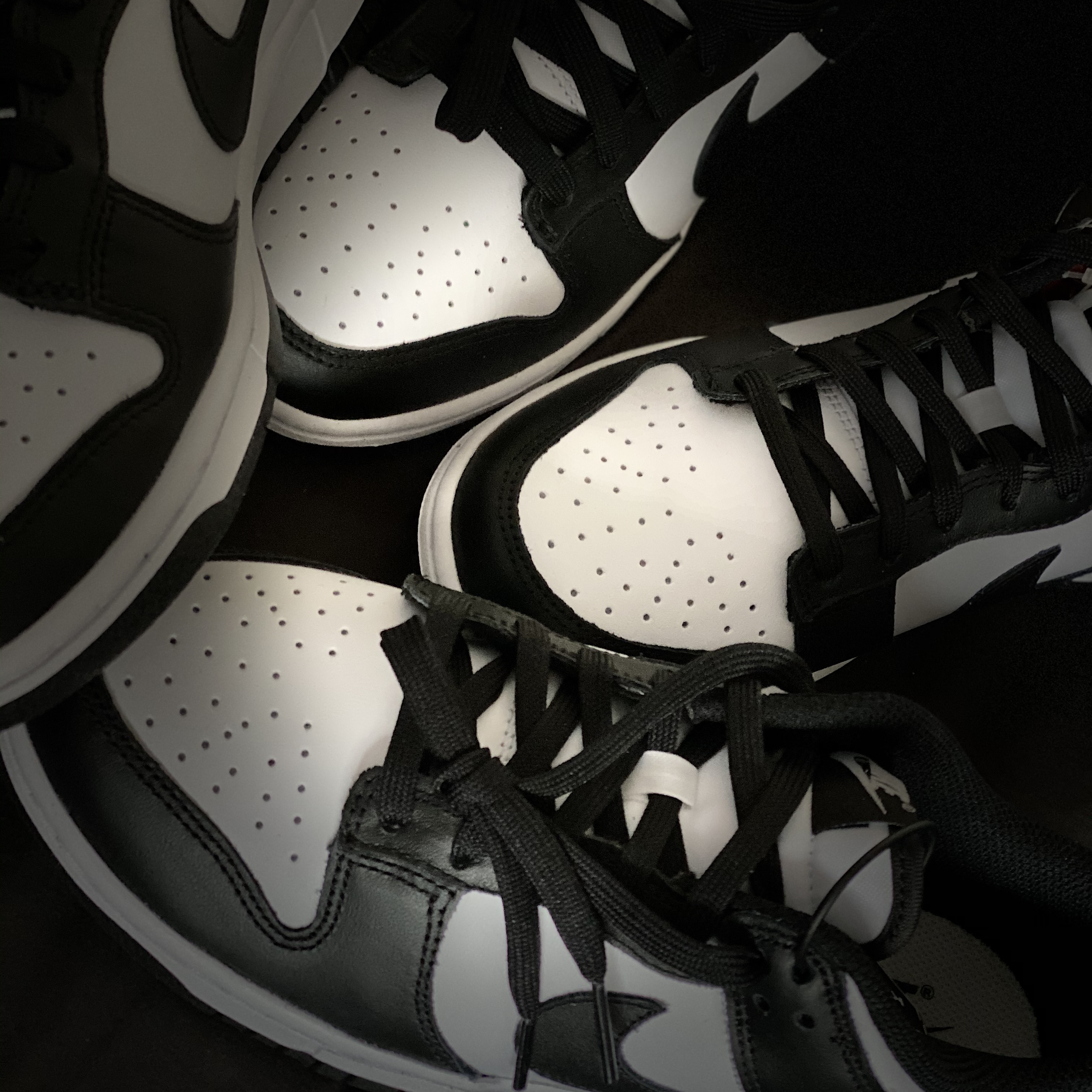 Nike Dunk Low Retro Black, (W) Nike Dunk Low Black 착용 스타일 - 1