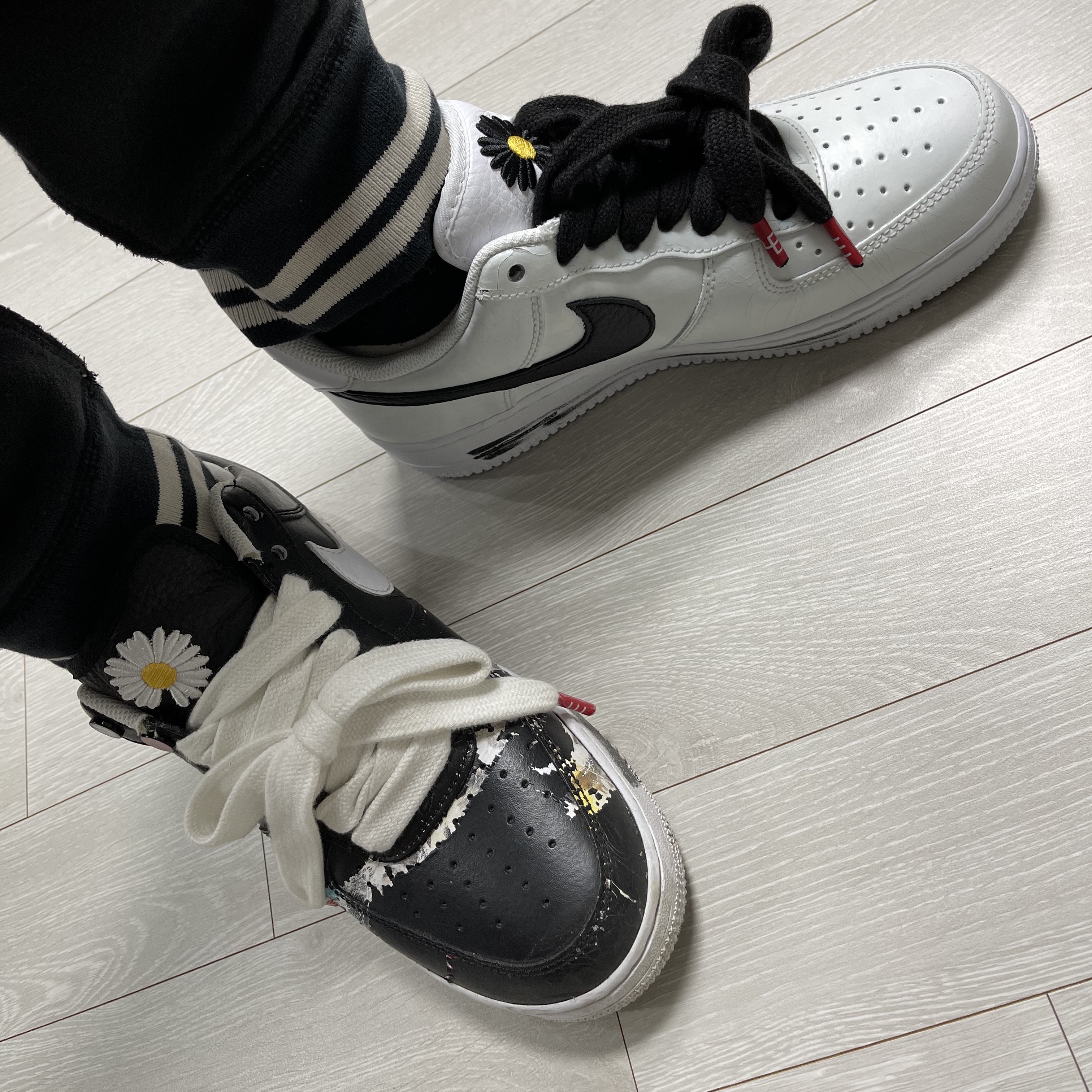 Nike x Peaceminusone Air Force 1 Low Para-Noise, Nike x Peaceminusone Air Force 1 Low Para-Noise 2.0 착용 스타일