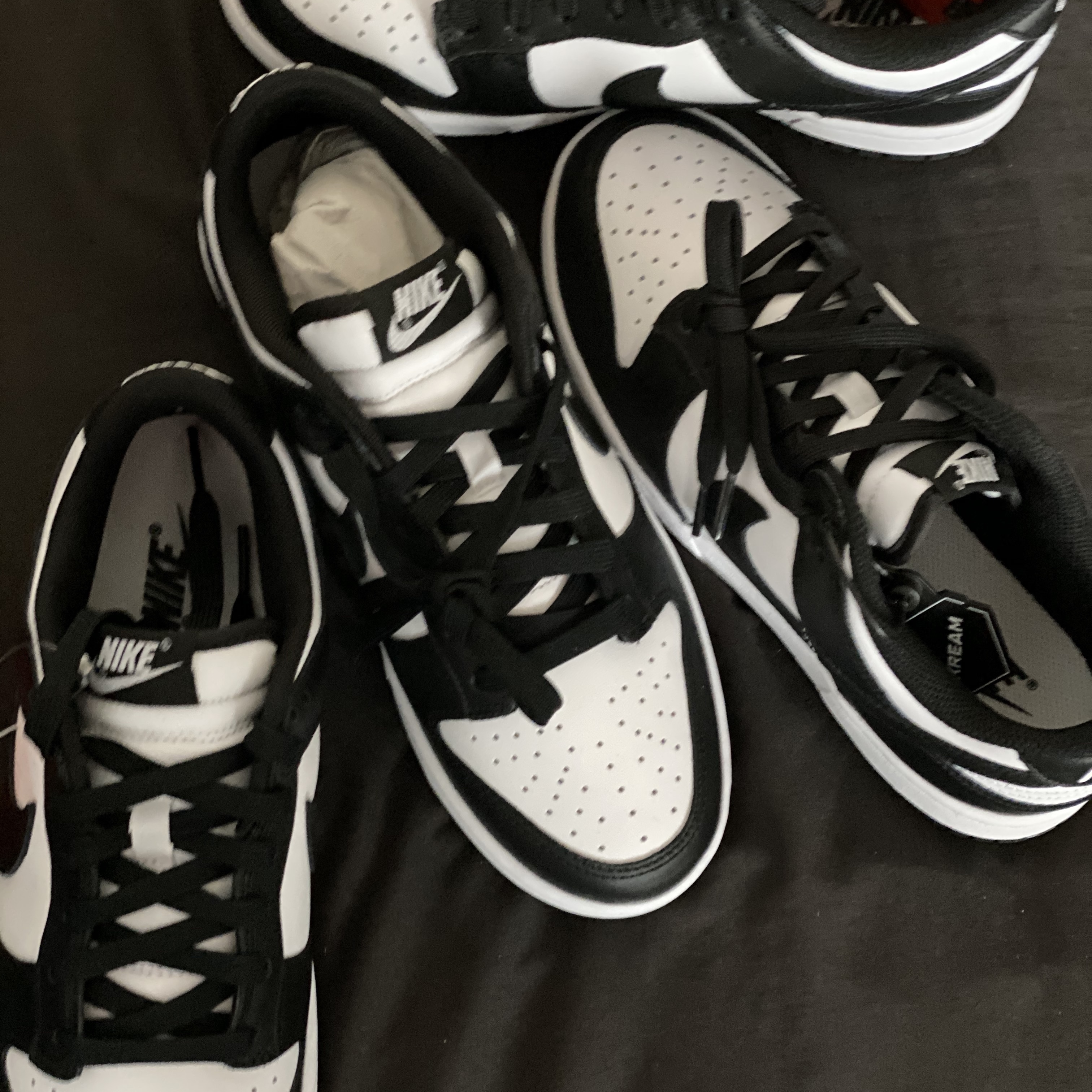 Nike Dunk Low Retro Black, (W) Nike Dunk Low Black 착용 스타일 - 2