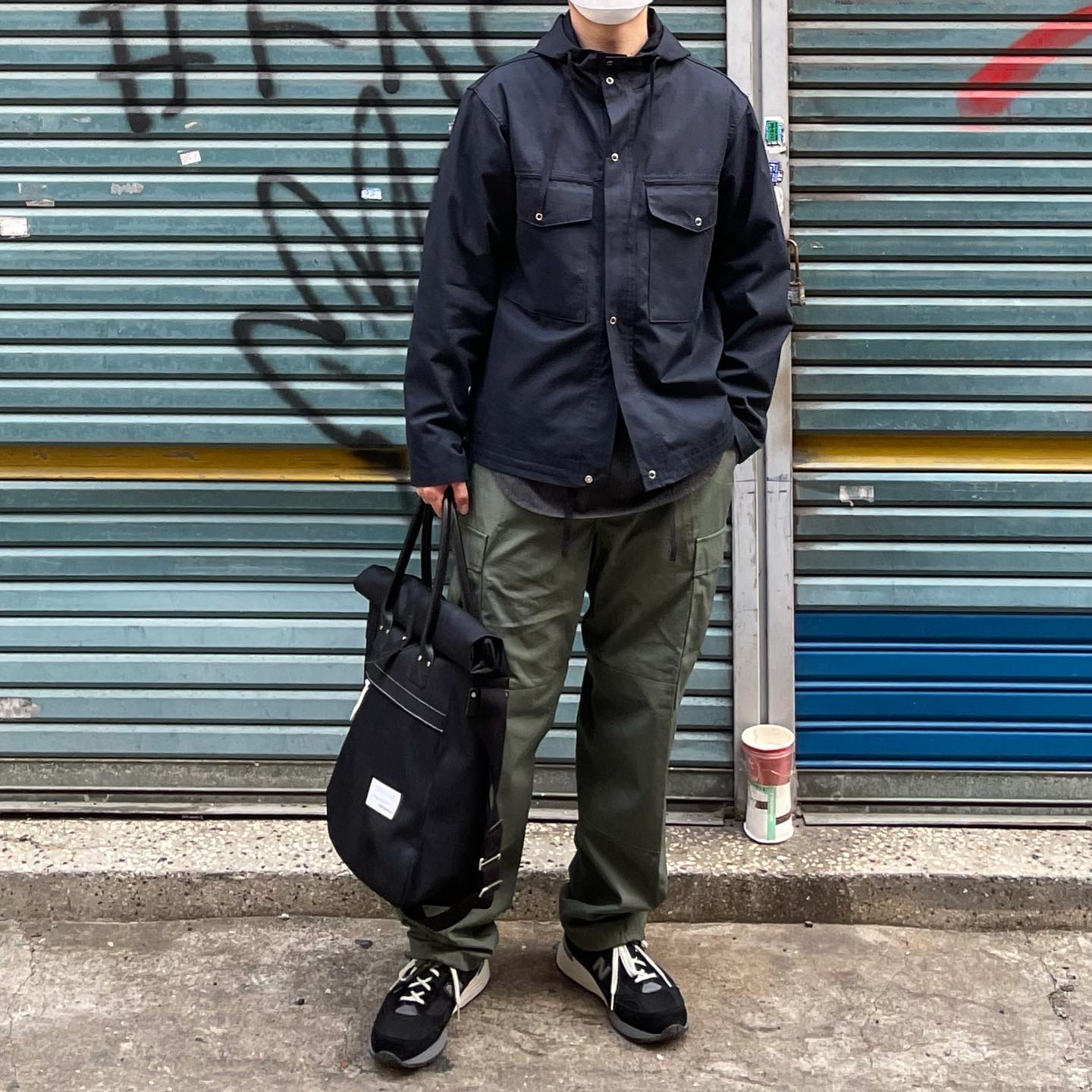 New Balance 992 Made in USA Black 착용 스타일