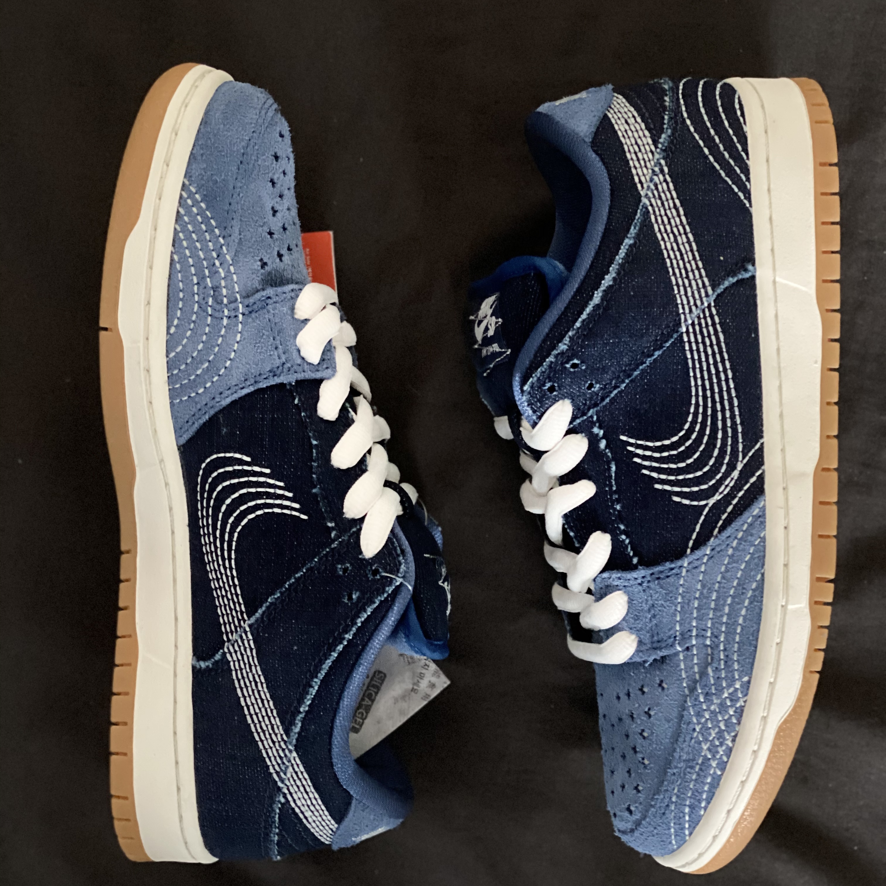 Nike SB Dunk Low Pro Mystic Navy 착용 스타일 - 1