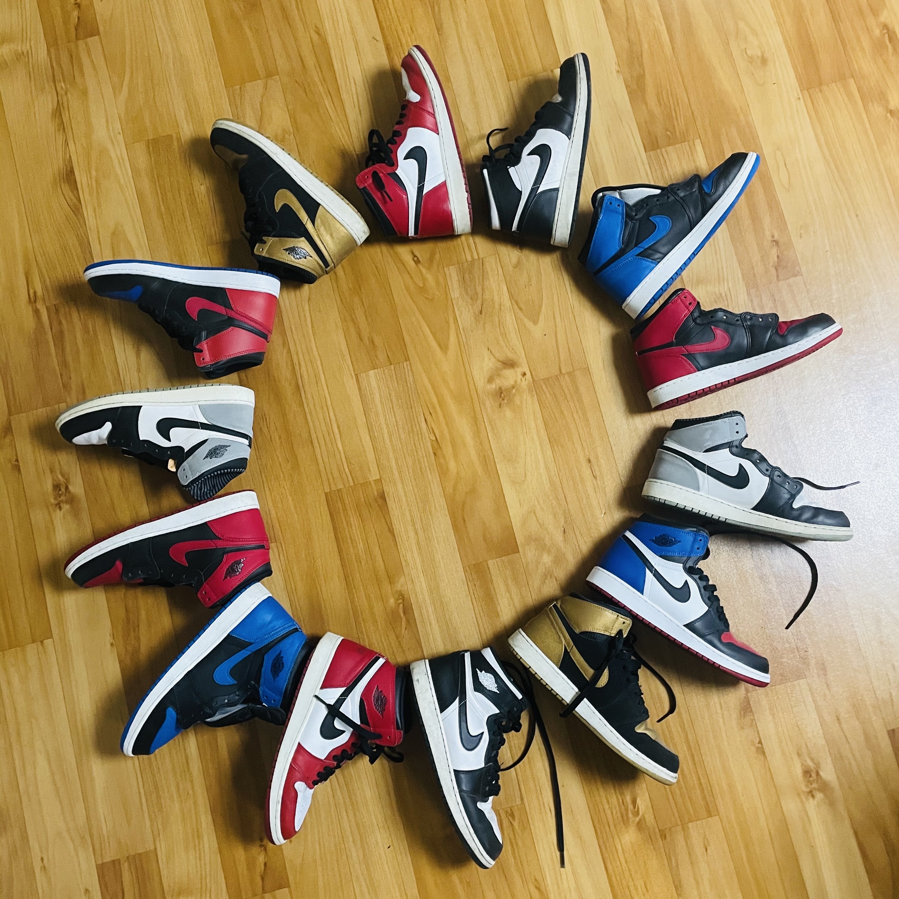 Jordan 1 Retro High OG Bred Banned 2016, Jordan 1 Retro High OG Chicago 2015 착용 스타일