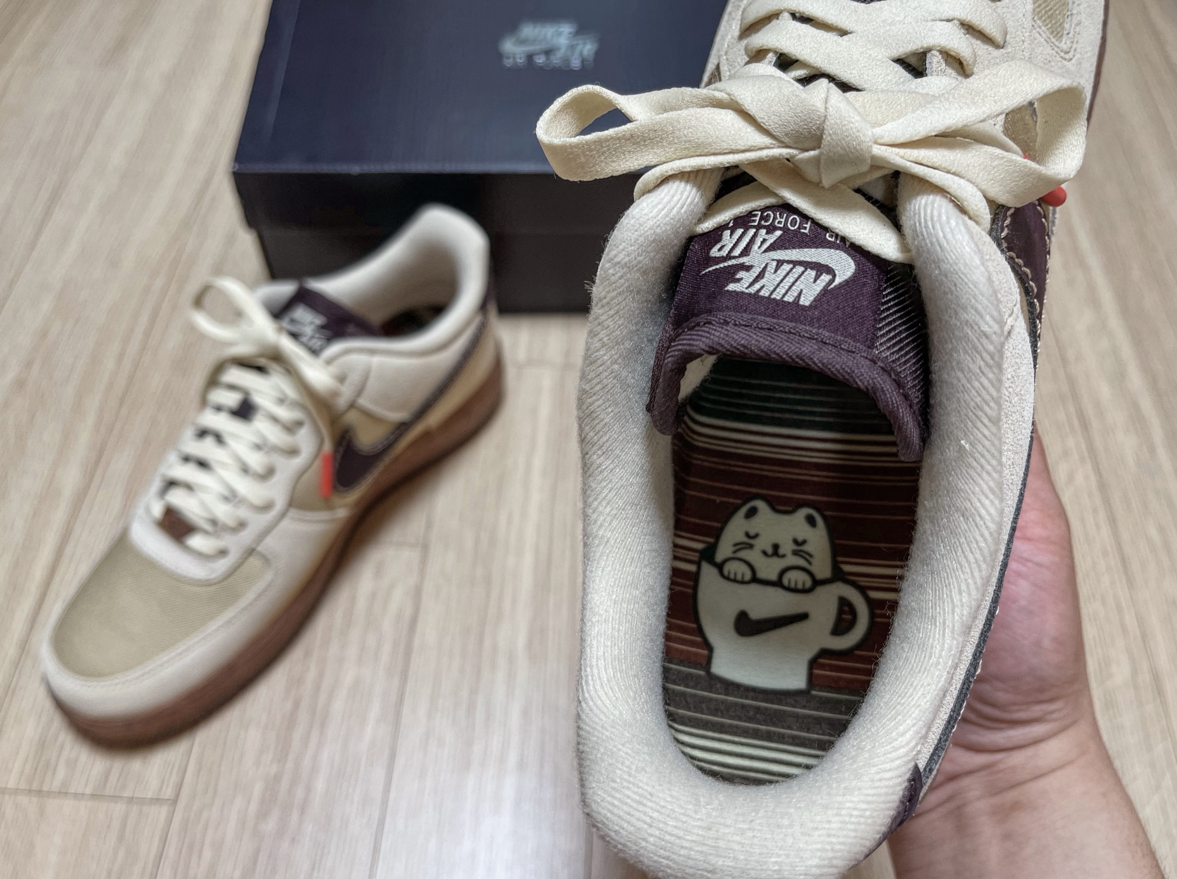 Nike Air Force 1 '07 LV8 Coffee 착용 스타일 - 4